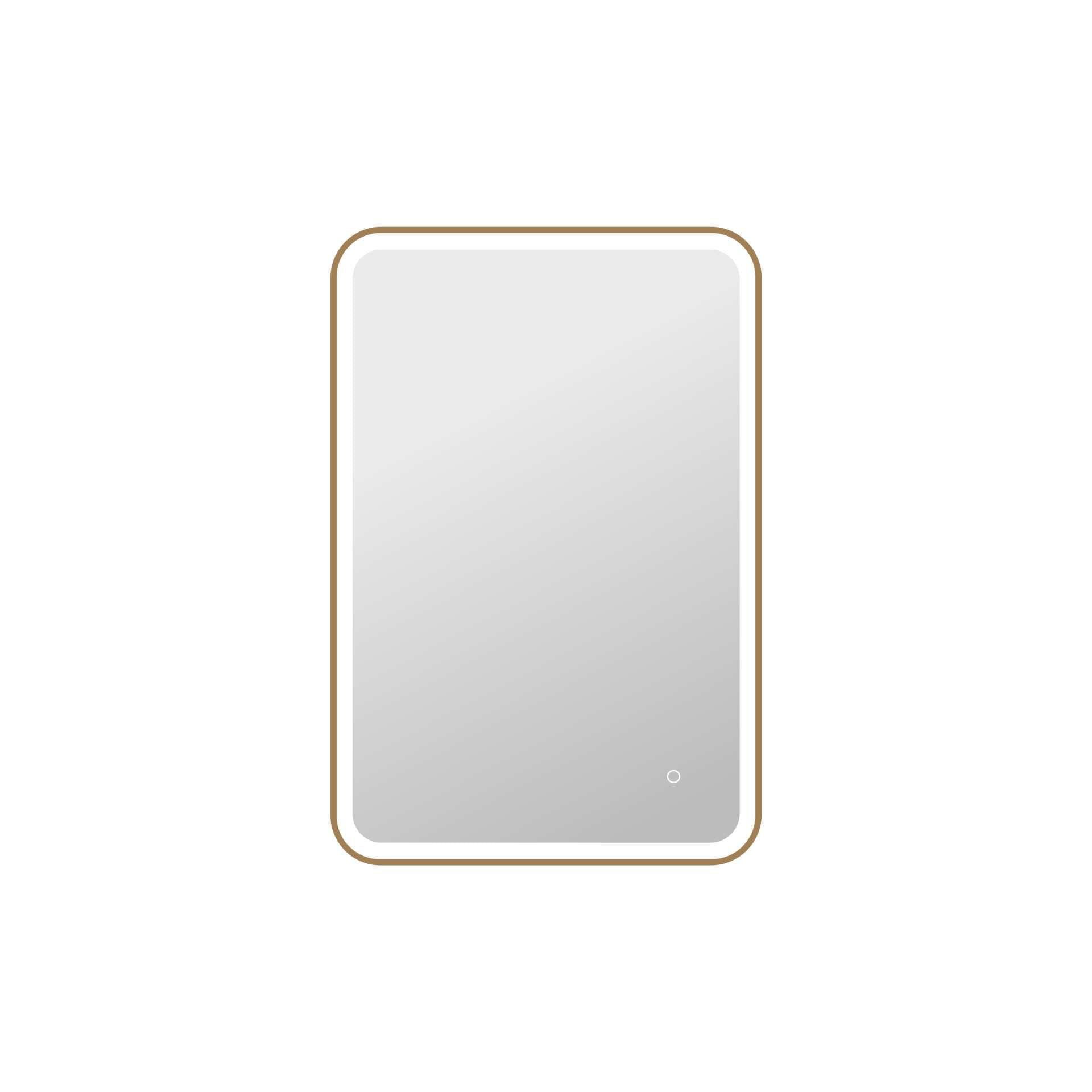 Harmoni 40 Inch Rectangular LED Lighted Mirror by Elegant Decor