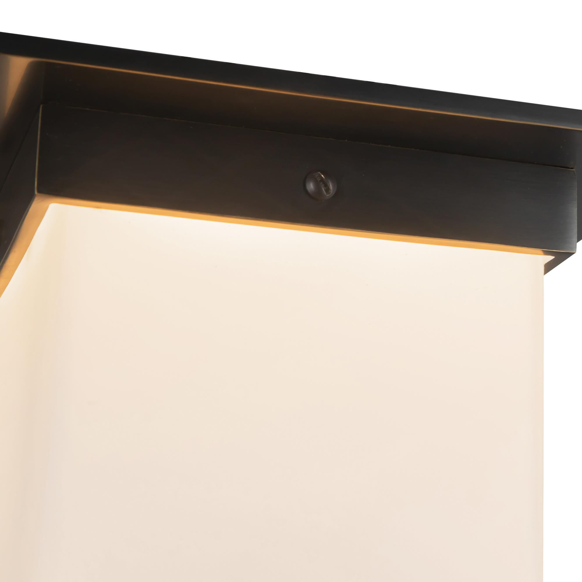 Shown in Urban Bronze finish and Matte Opal glass