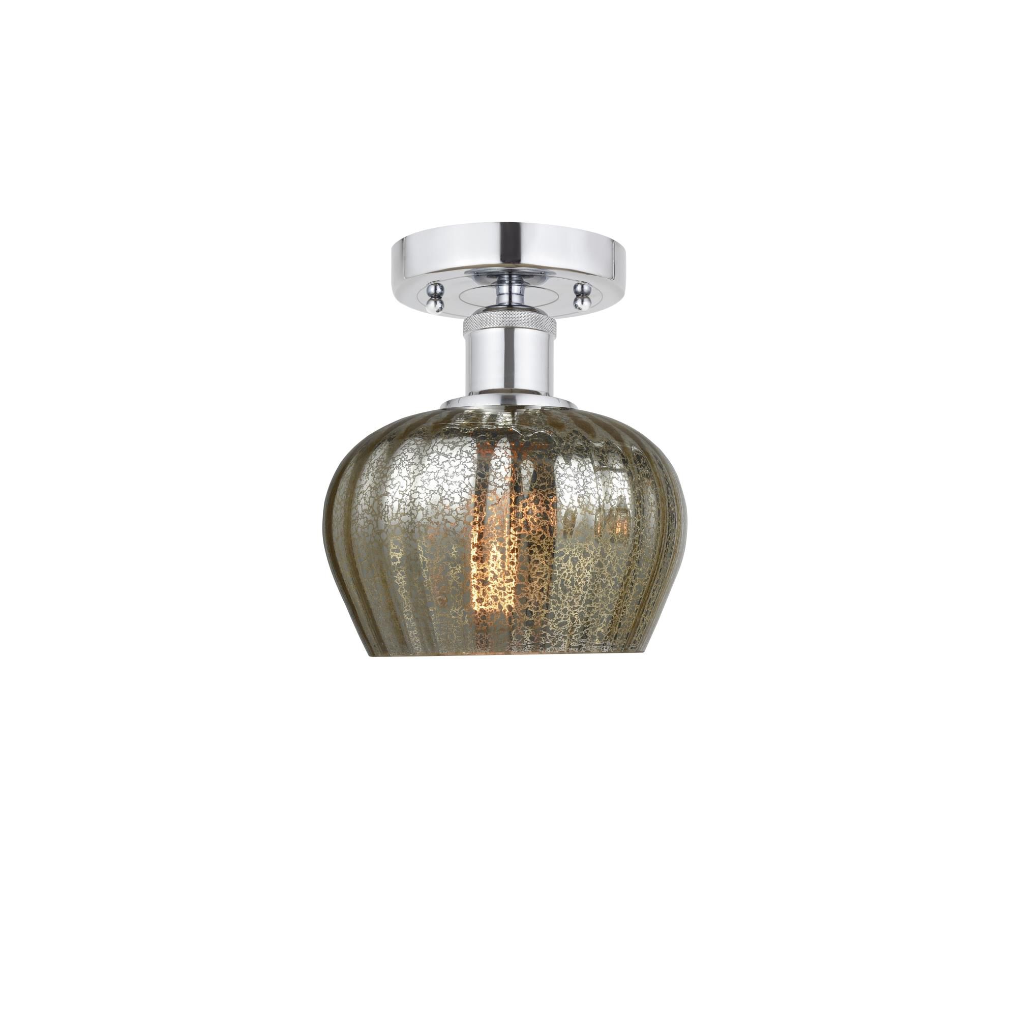 Shown in Polished Chrome, Mercury finish and Mercury glass and Mercury Glass shade