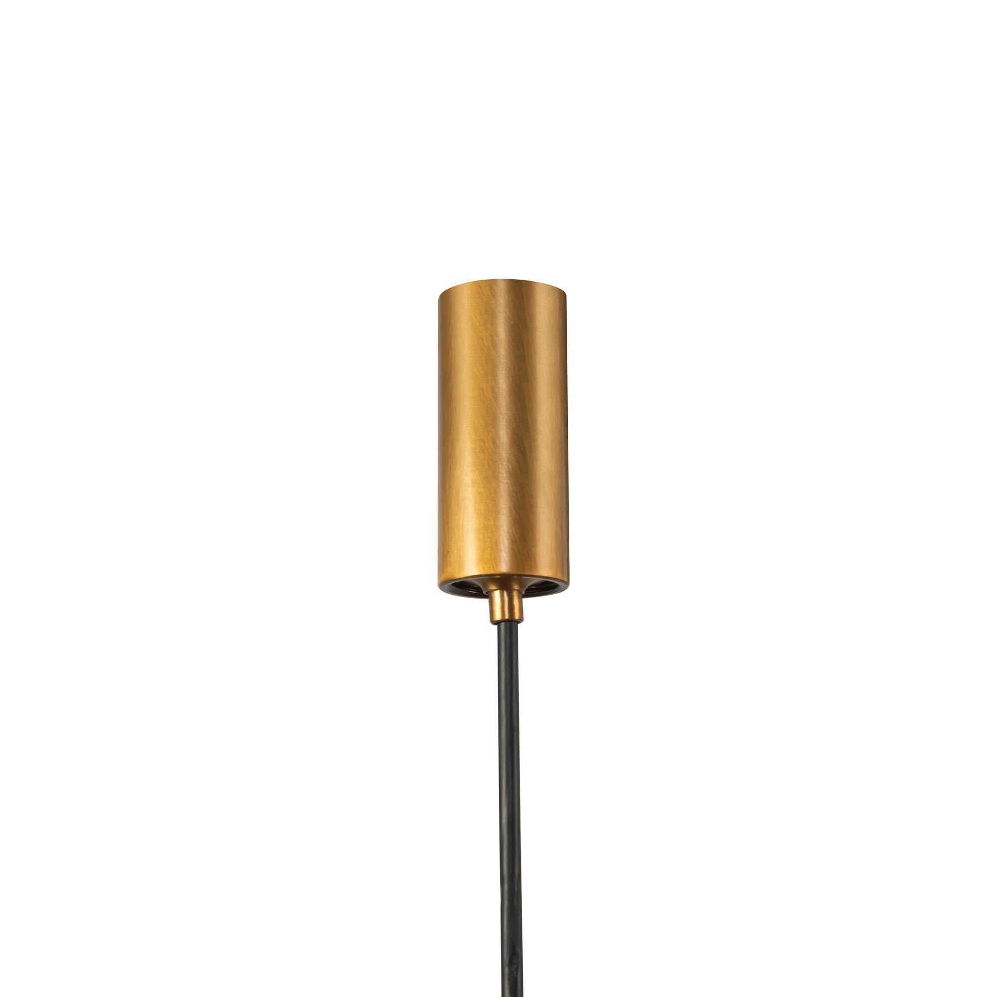 Shown in Vintage Brass finish and Ribbed Polycarbonate Diffuser glass