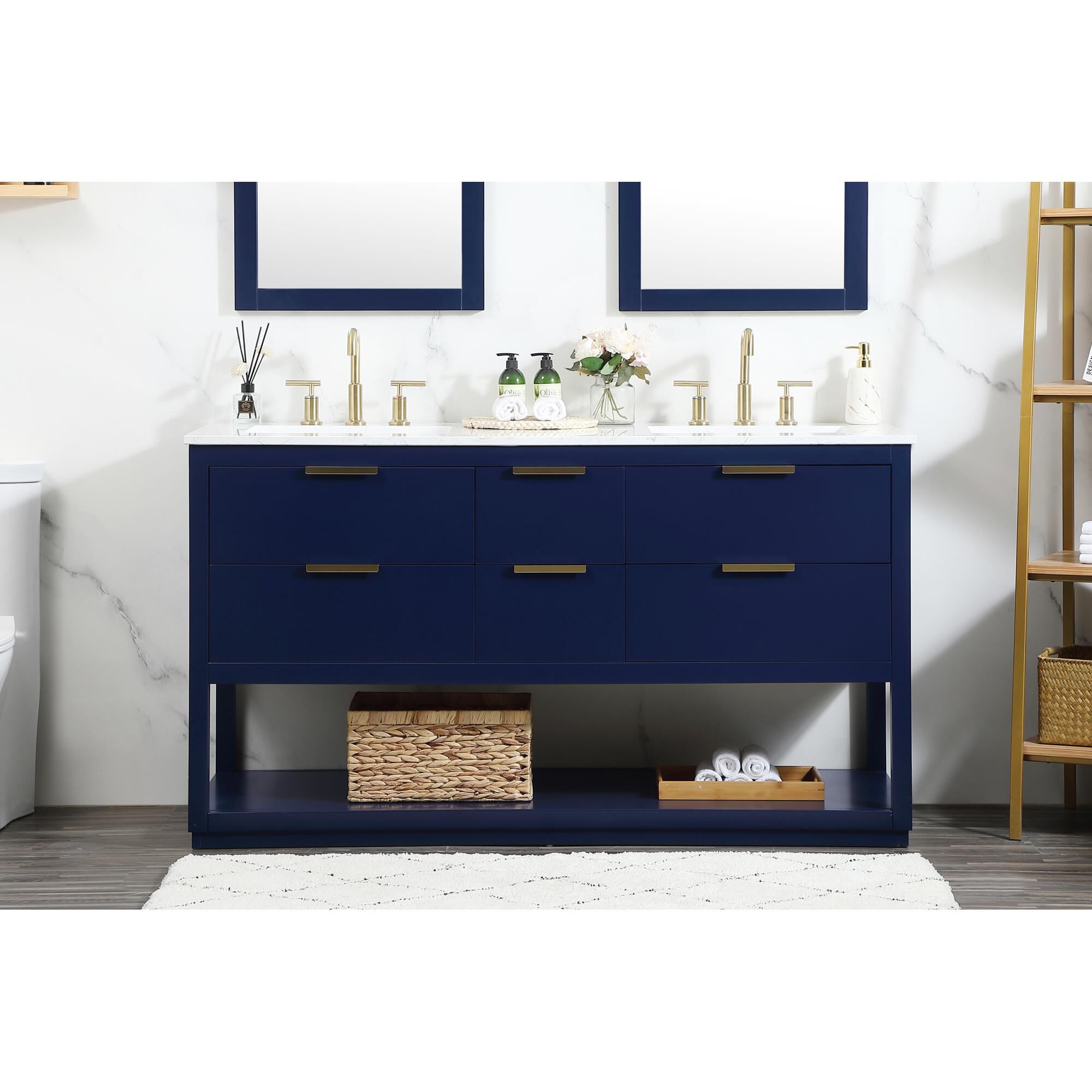 Larkin 60 Inch Bath Vanity by Elegant Decor