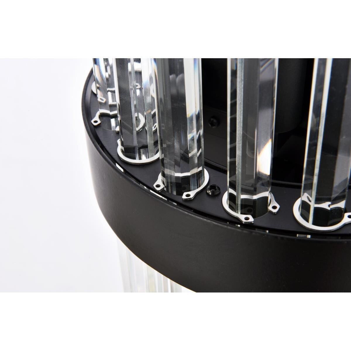 Shown in Black finish and Royal Cut crystal