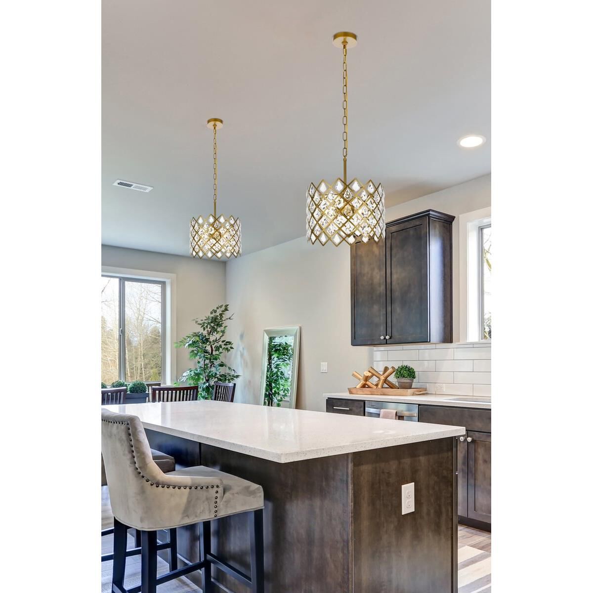 Lyla 13 Inch Large Pendant by Elegant Lighting