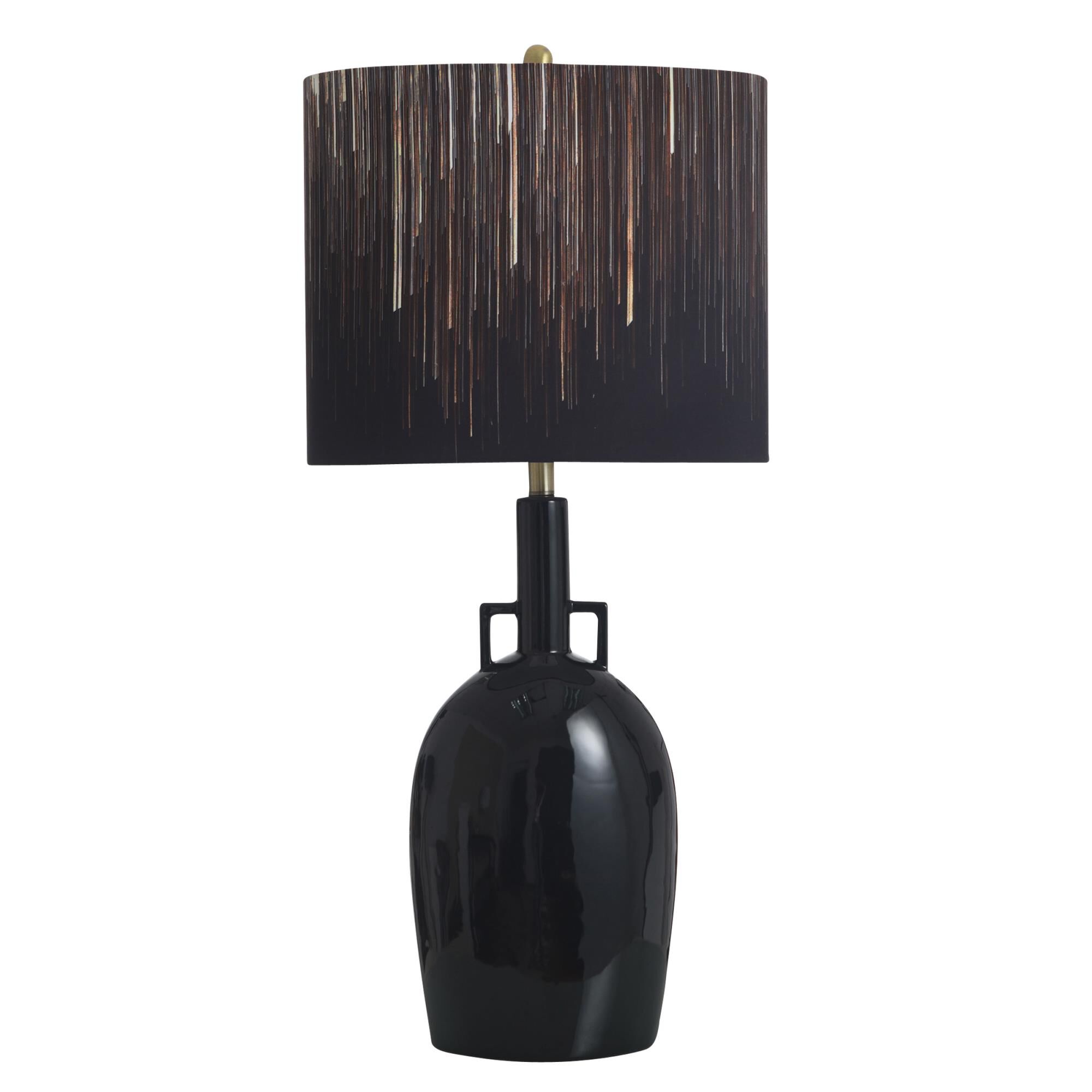Shown in Black finish and Pattern shade