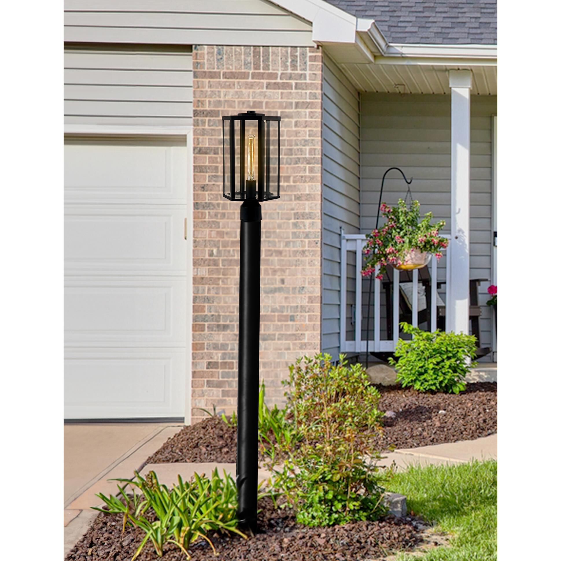 Fusion - Edgeworth 9 Inch Outdoor Post Lamp by Justice Design Group