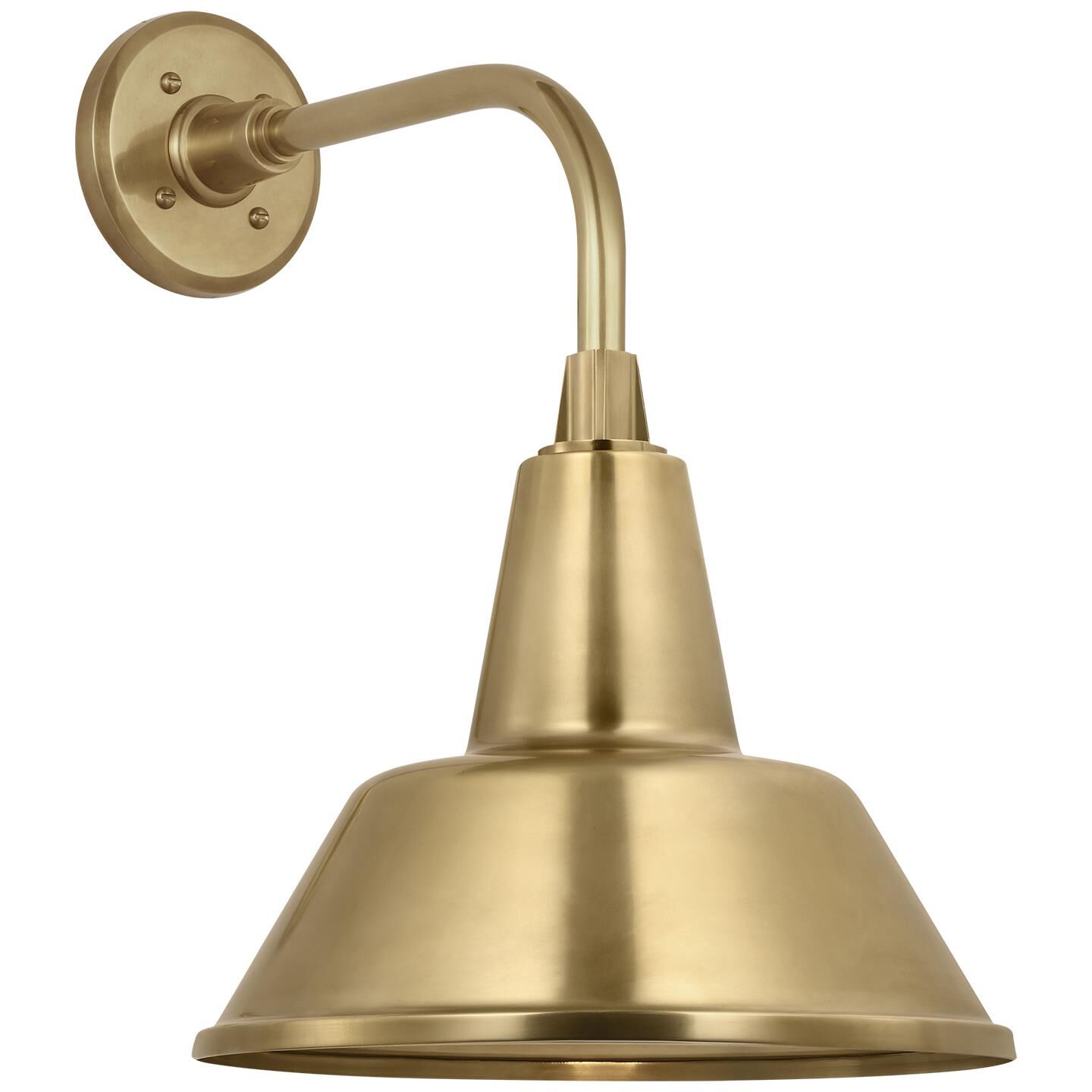 Shown in Hand-Rubbed Antique Brass finish and Hand-Rubbed Antique Brass Bowers shade
