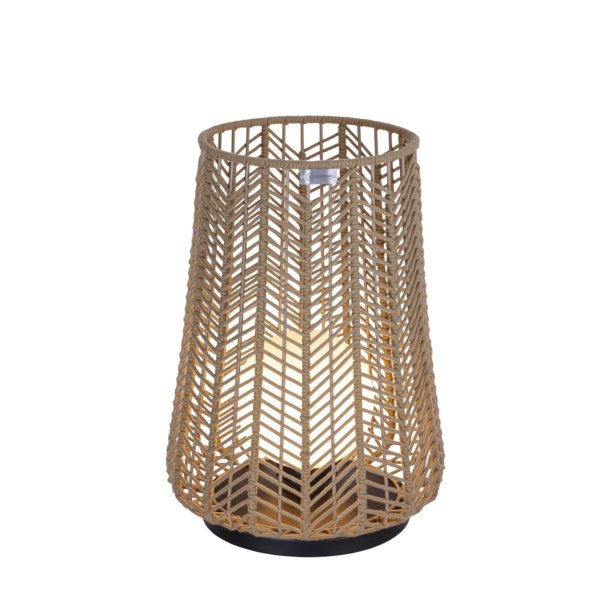 Shown in Brown finish and Brown Rope shade