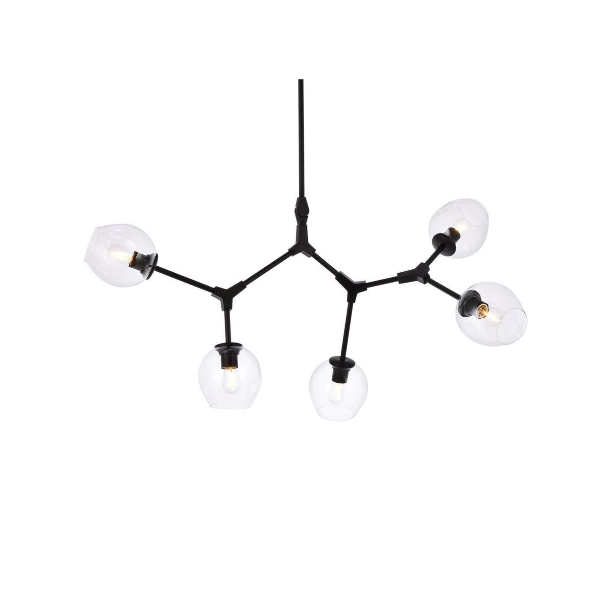 Cavoli 42 Inch 5 Light Chandelier by Elegant Lighting