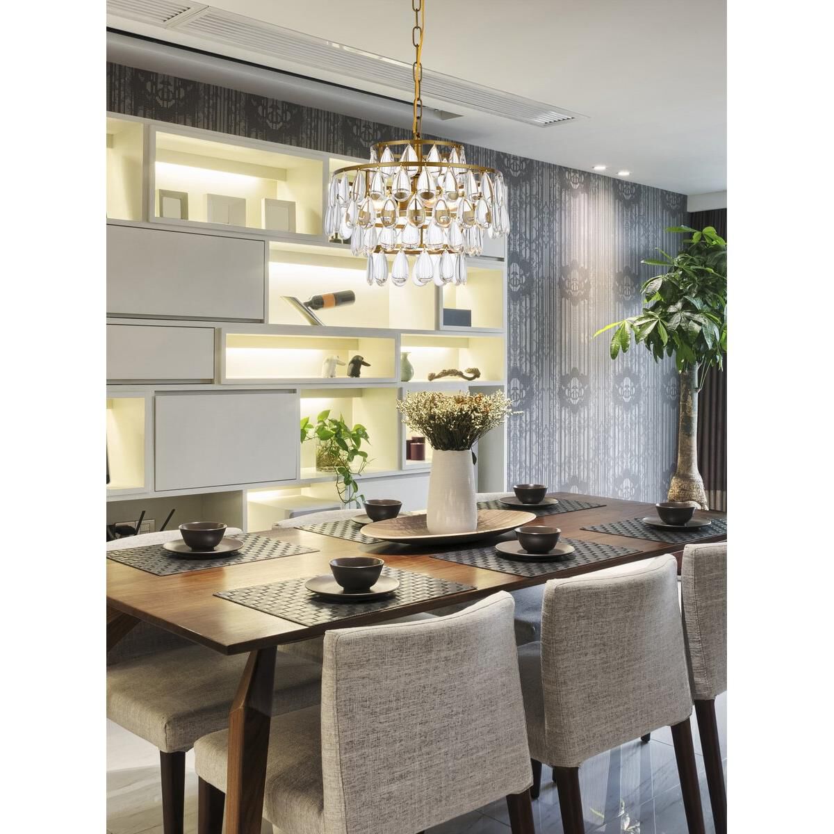 Mila 14 Inch Large Pendant by Elegant Lighting