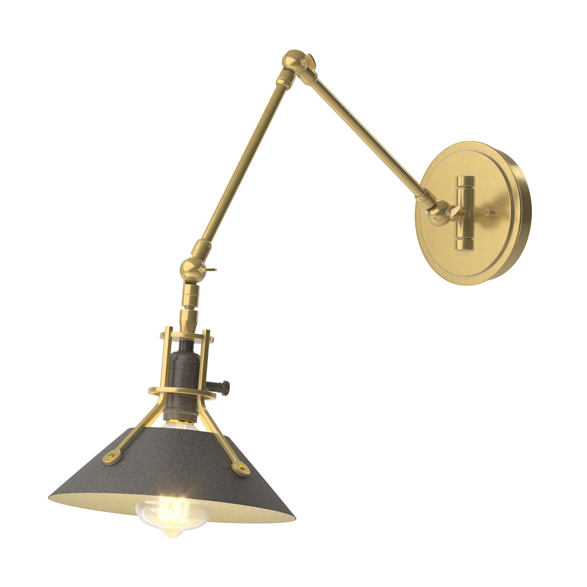 Shown in Modern Brass finish and Natural Iron (20) accent