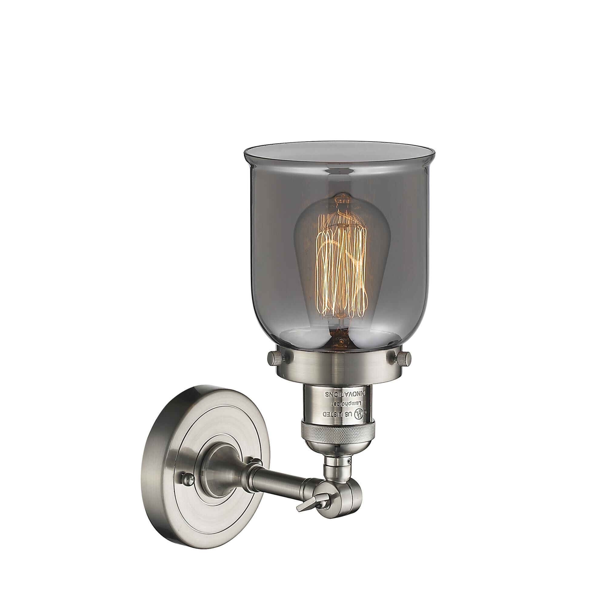 Shown in Brushed Satin Nickel finish and Plated Smoked glass