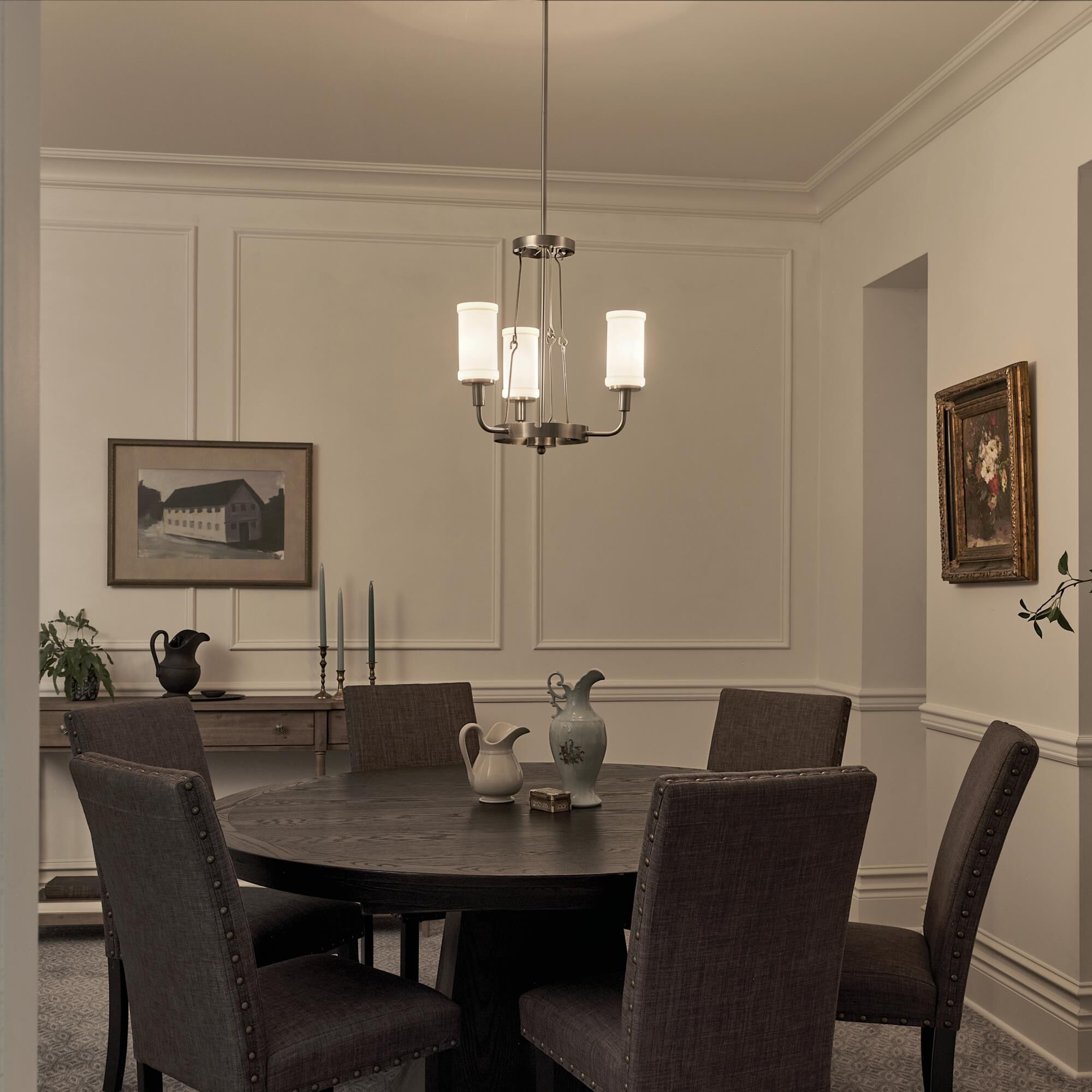 Vetivene 19 Inch 3 Light Mini Chandelier by Kichler Lighting