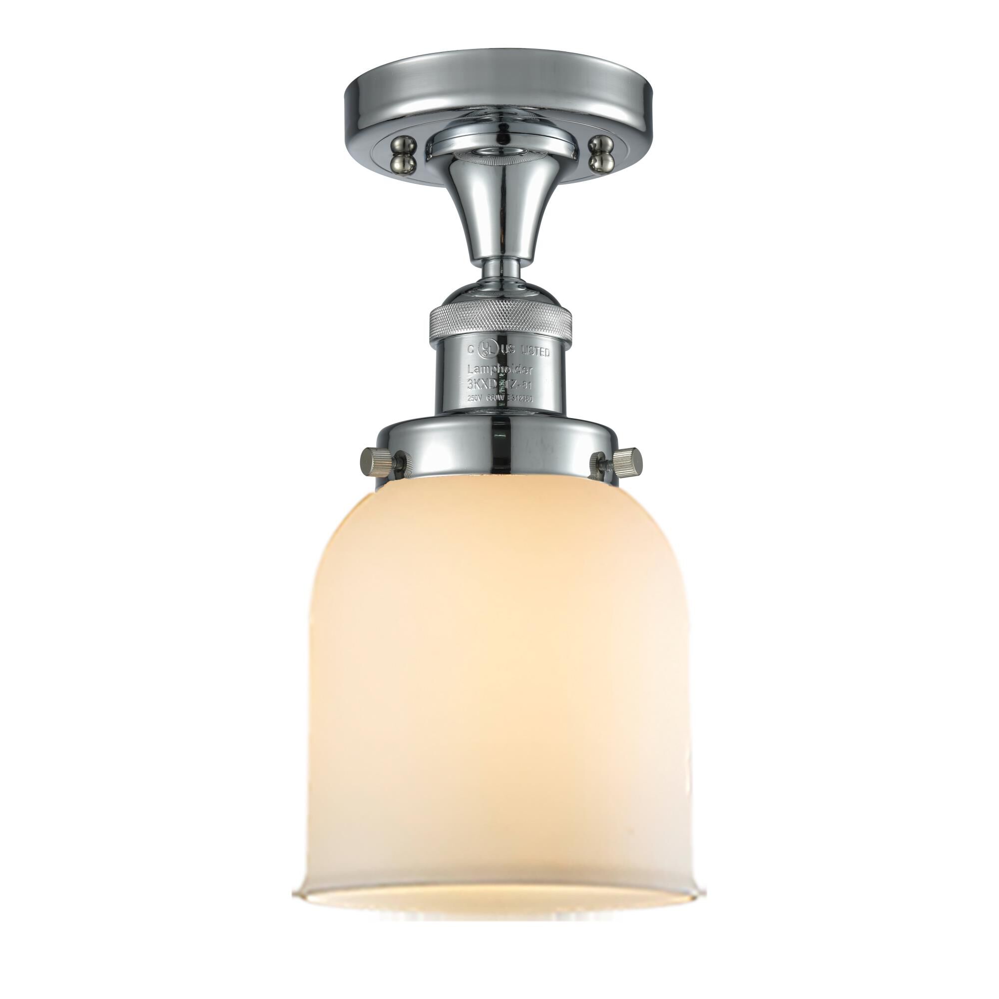 Bruno Marashlian Small Bell 5 Inch 1 Light Semi Flush Mount by Innovations Lighting