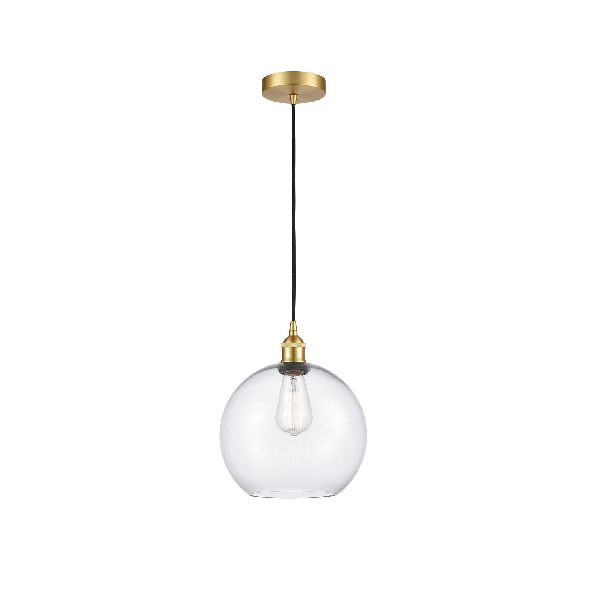 Shown in Satin Gold finish and Clear Large Athens glass