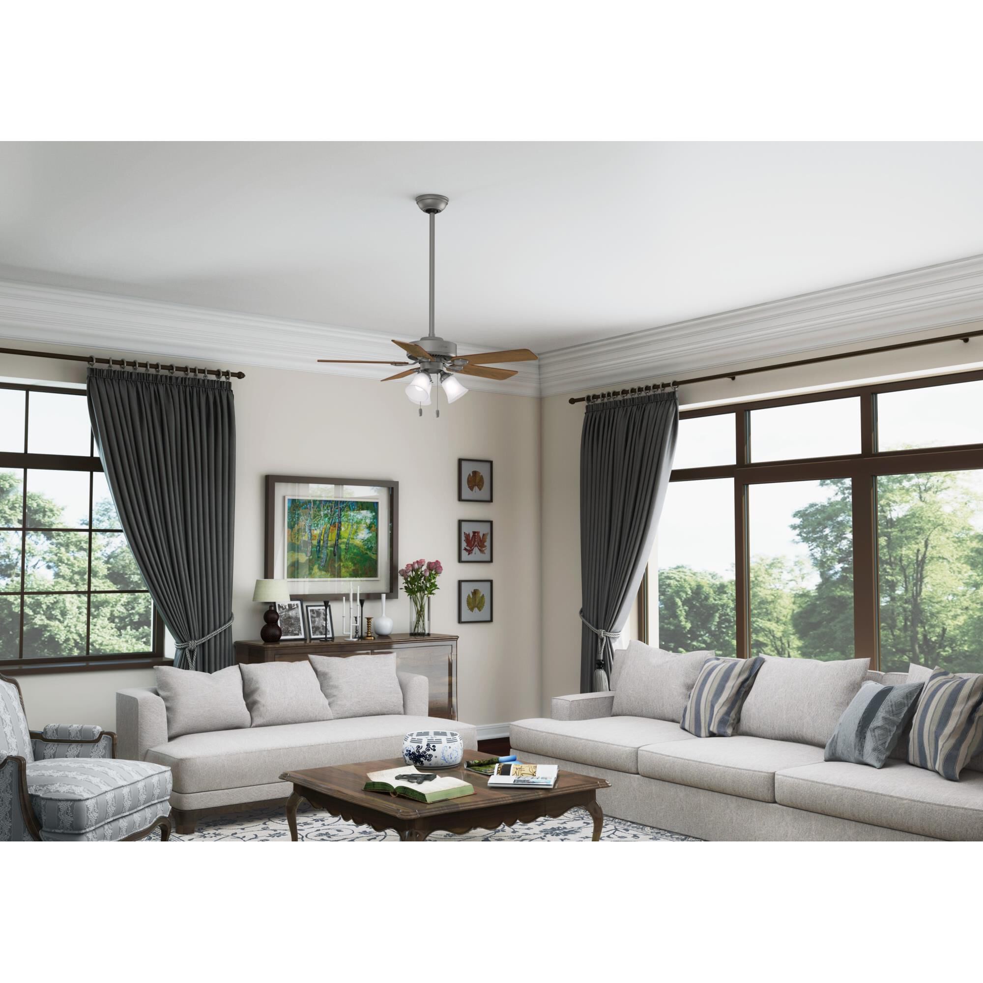 Shown in Matte Silver finish and Clear Frosted glass