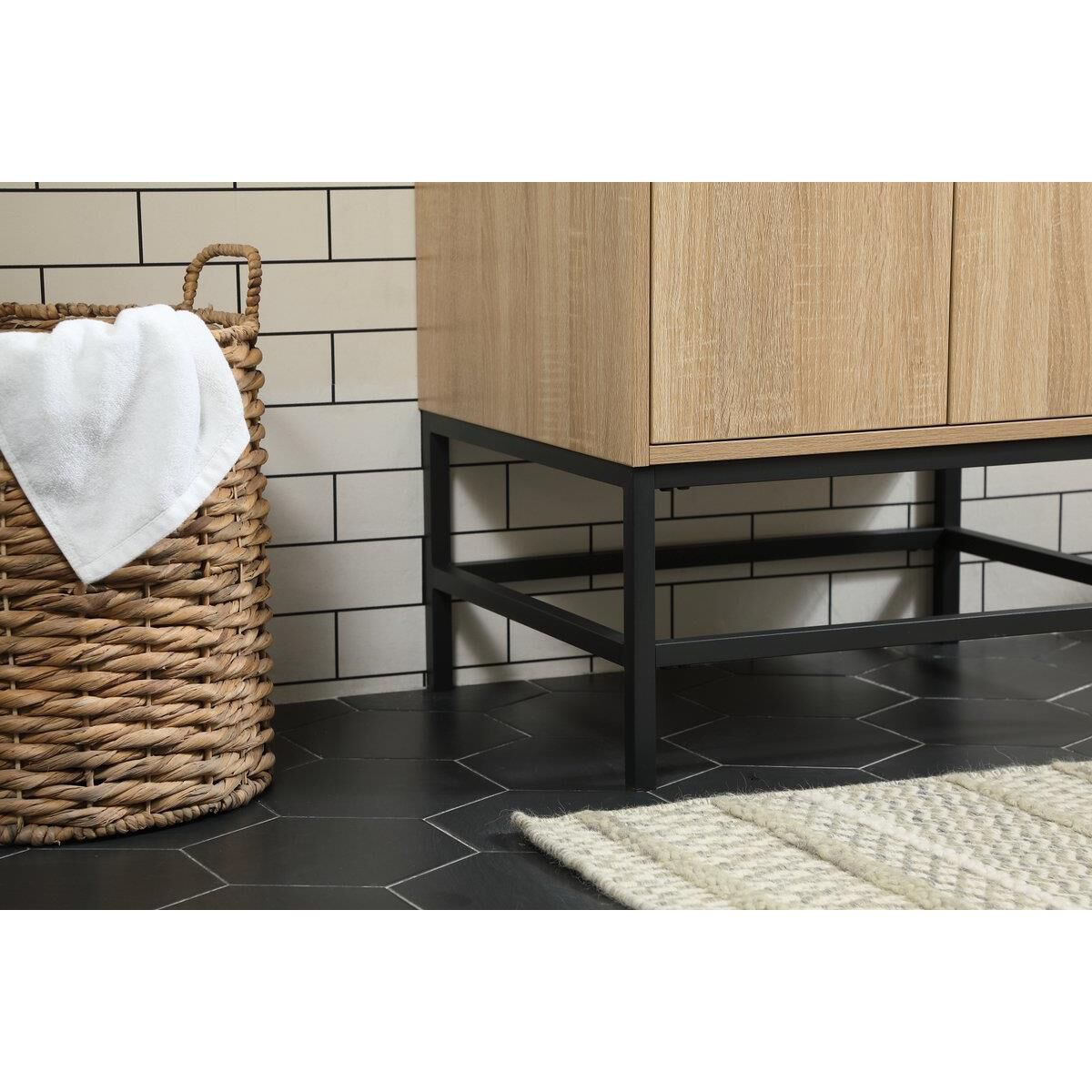 Shown in Mango Wood finish and Without Backsplash accent