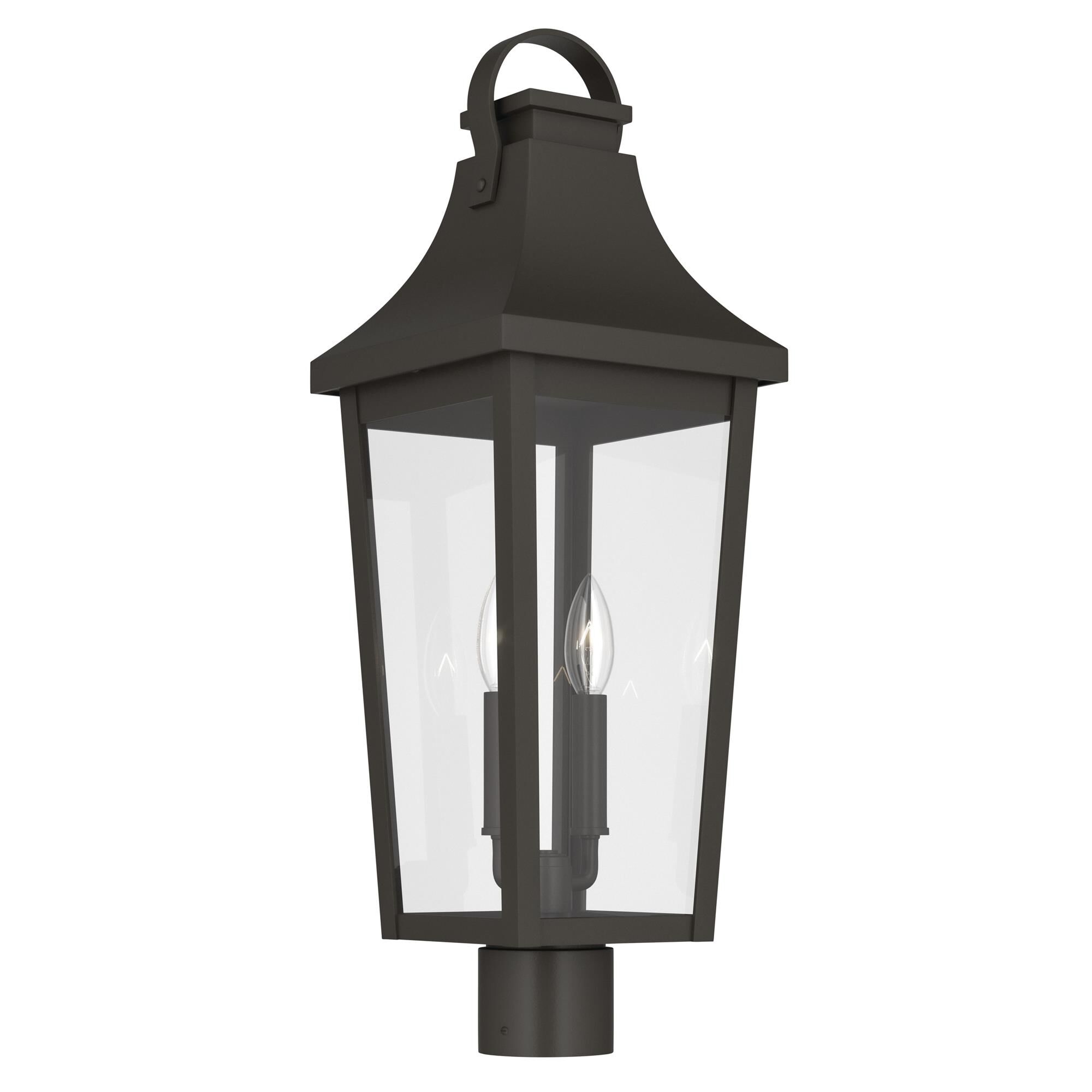 Shown in Olde Bronze finish and Clear glass