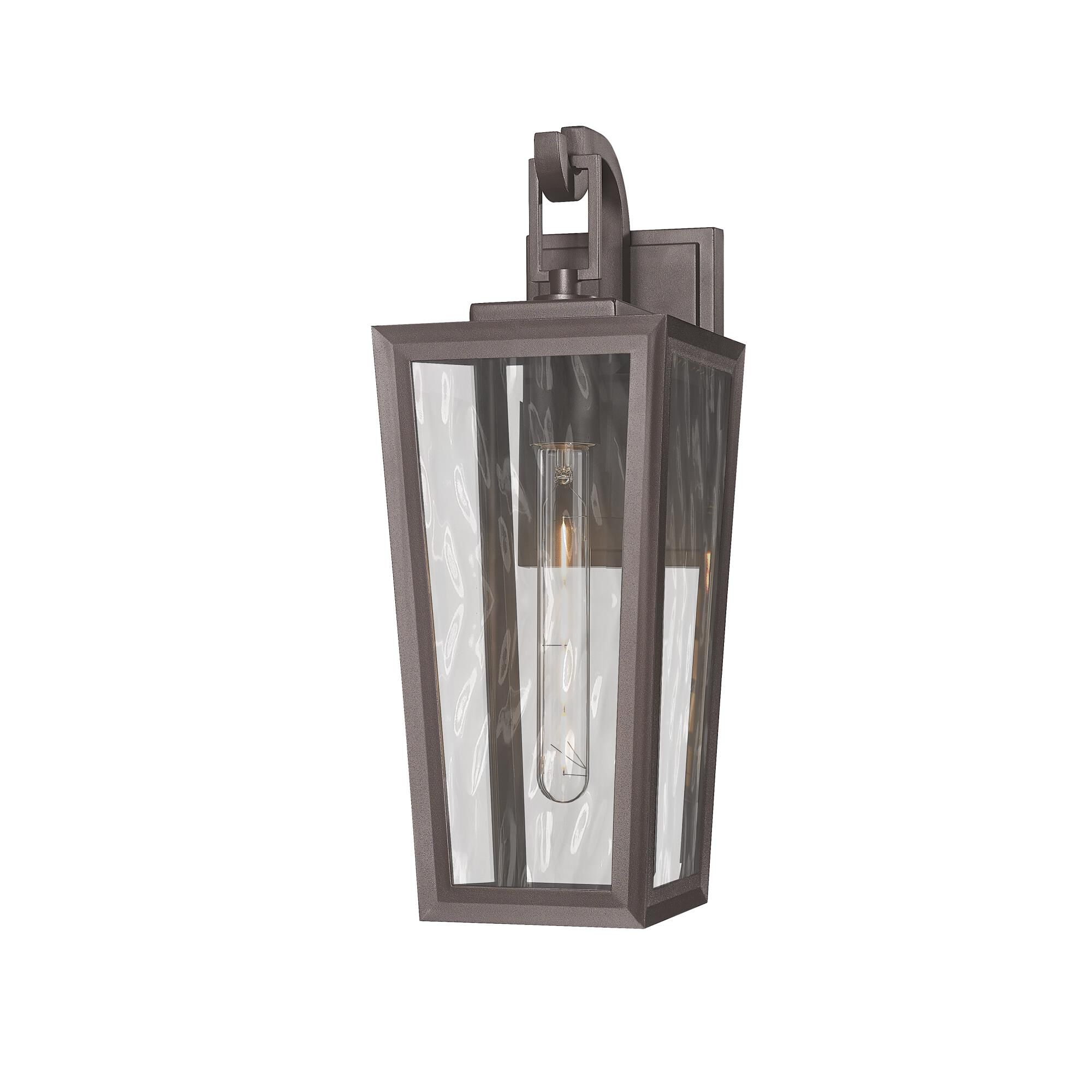 Shown in Bronze finish and Water glass