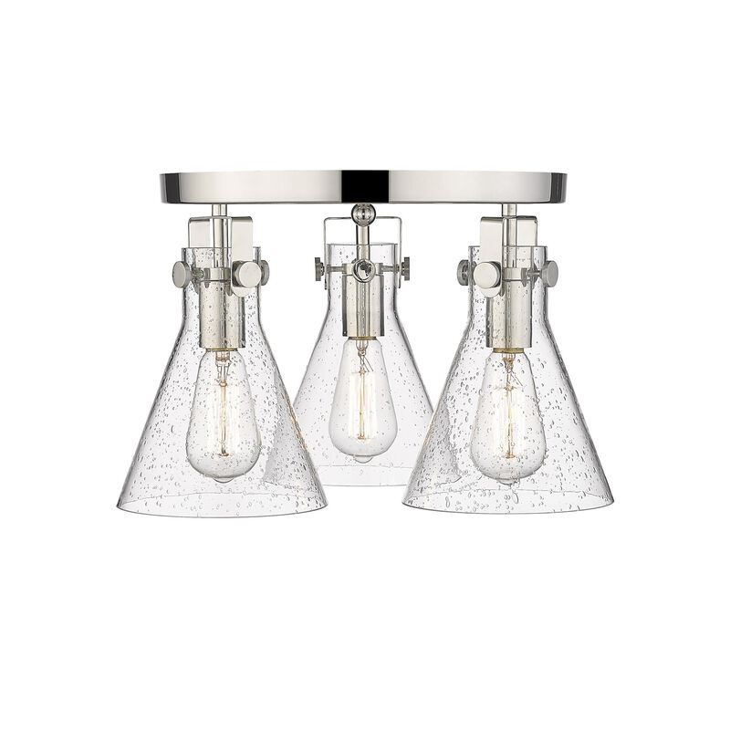 Bruno Marashlian Newton Cone 19 Inch 3 Light Flush Mount by Innovations Lighting