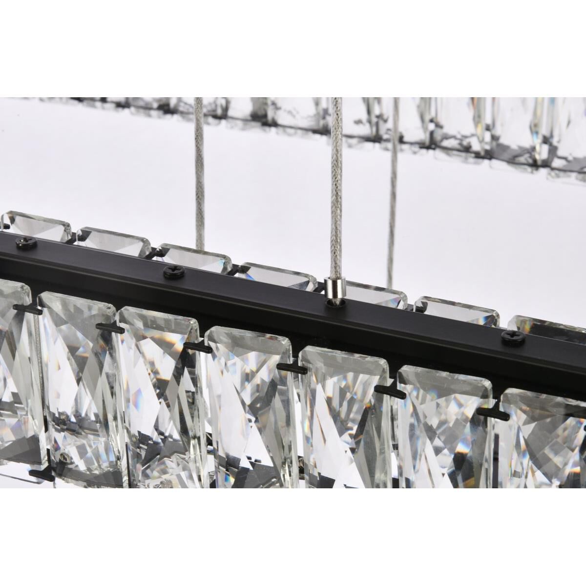 Shown in Black finish and Clear Royal Cut crystal