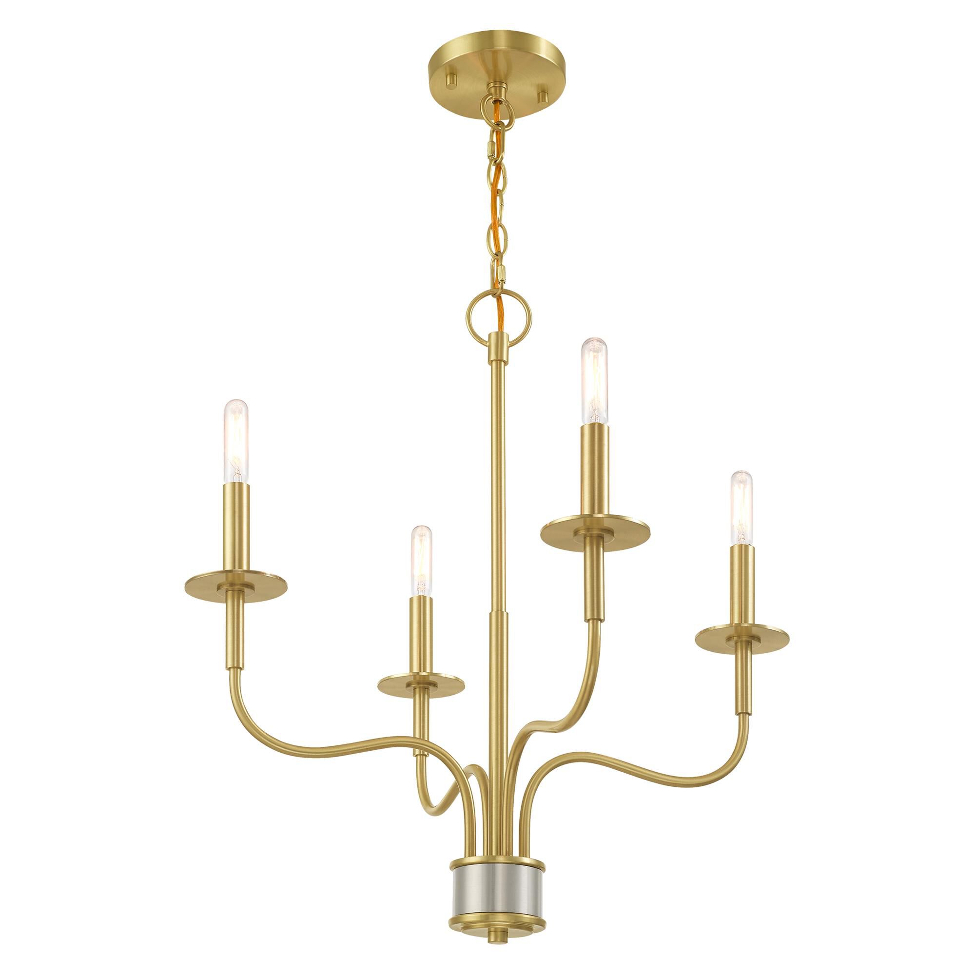 Lisbon 4 Light Mini Chandelier by Livex Lighting
