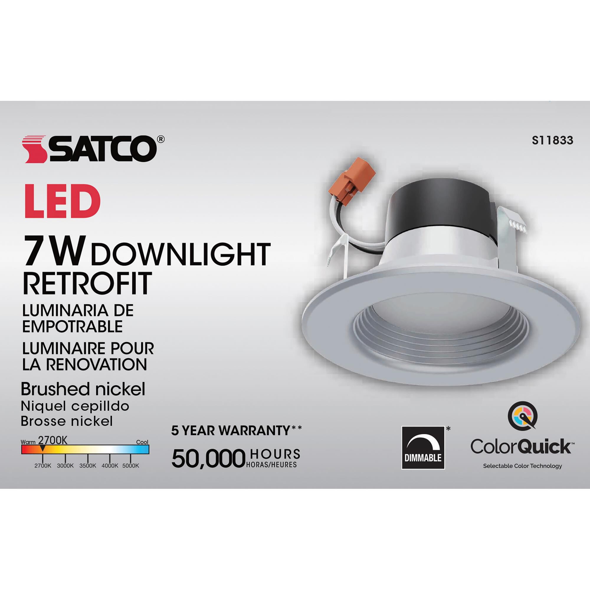 5 Inch LED Recessed Lighting Trim by Satco