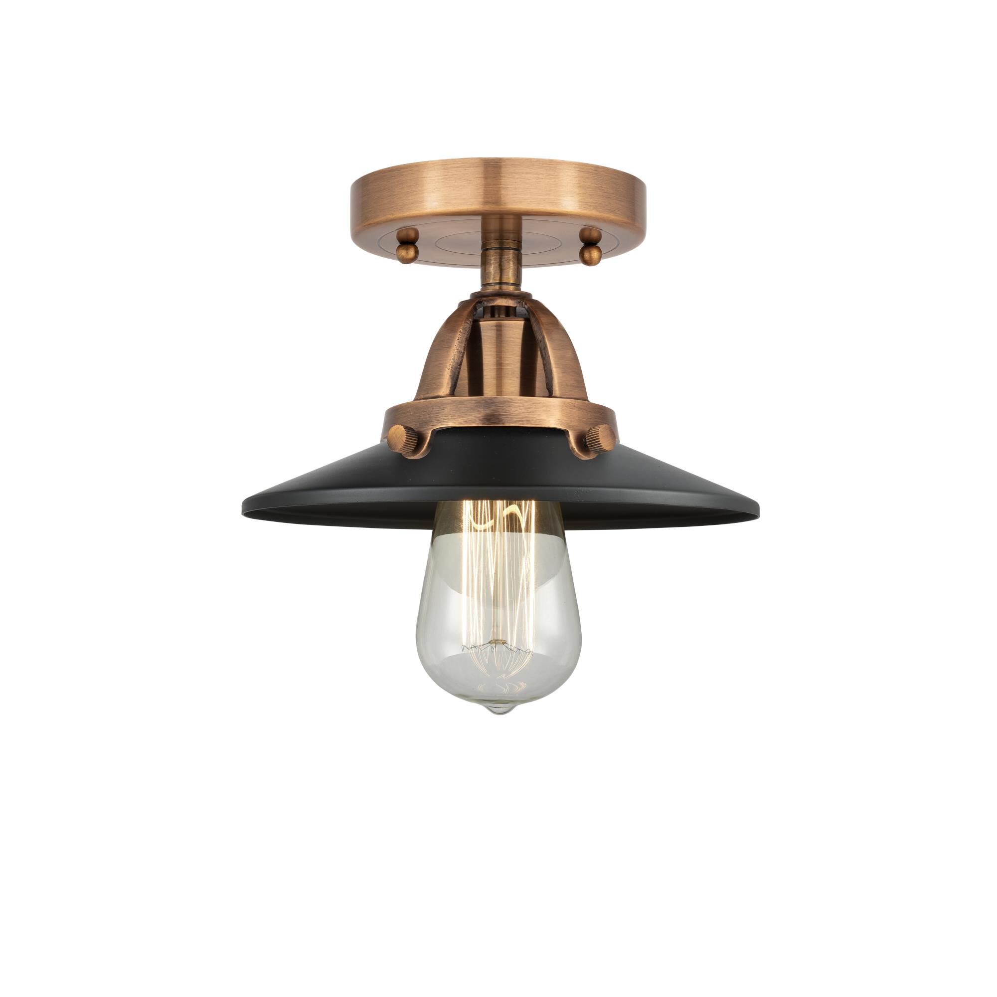 Bruno Marashlian Railroad 8 Inch 1 Light Semi Flush Mount by Innovations Lighting