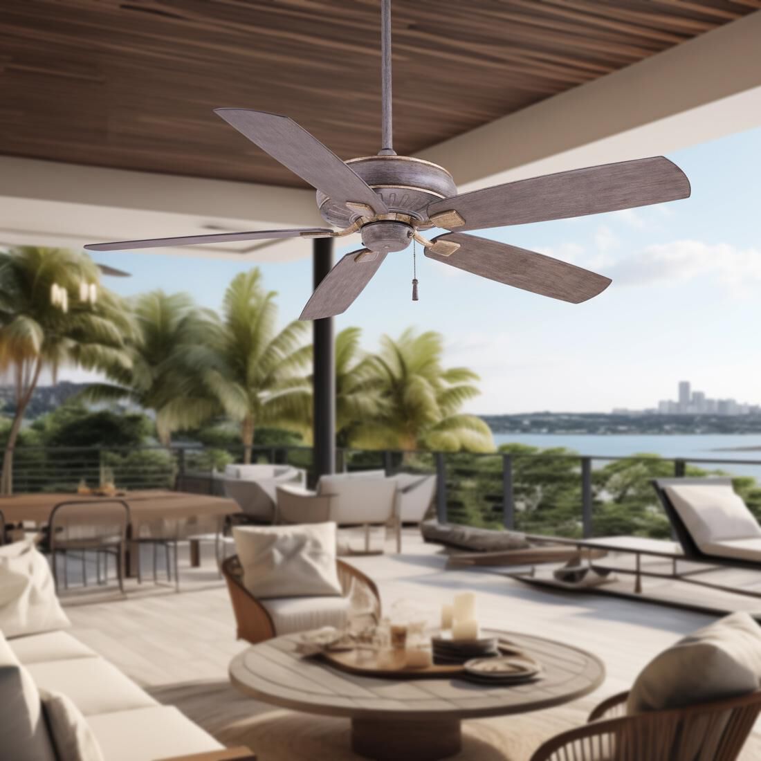 Sunseeker Outdoor Rated 60 Inch Ceiling Fan by Minka Aire