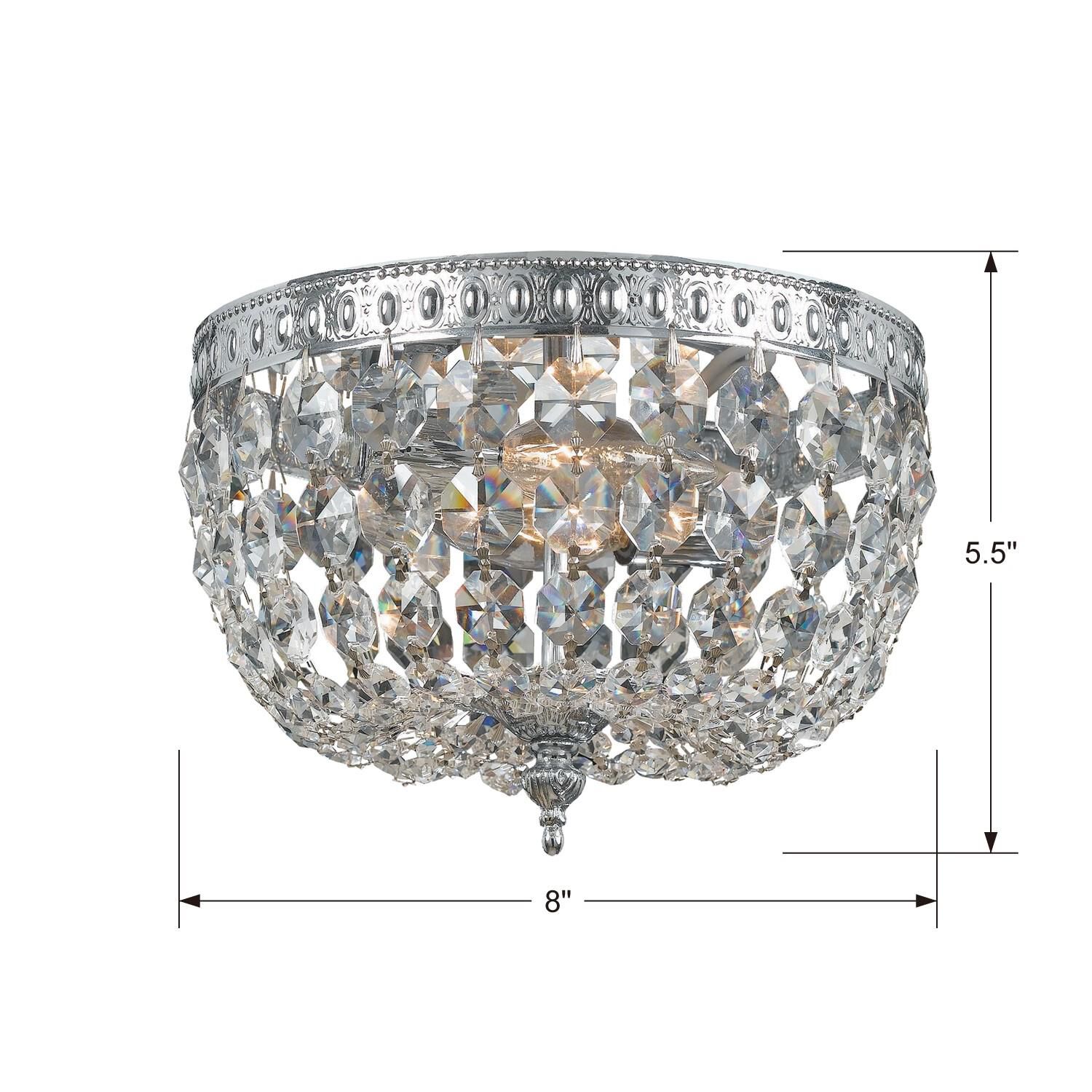 Shown in Polished Chrome finish and Swarovski Strass Crystal crystal