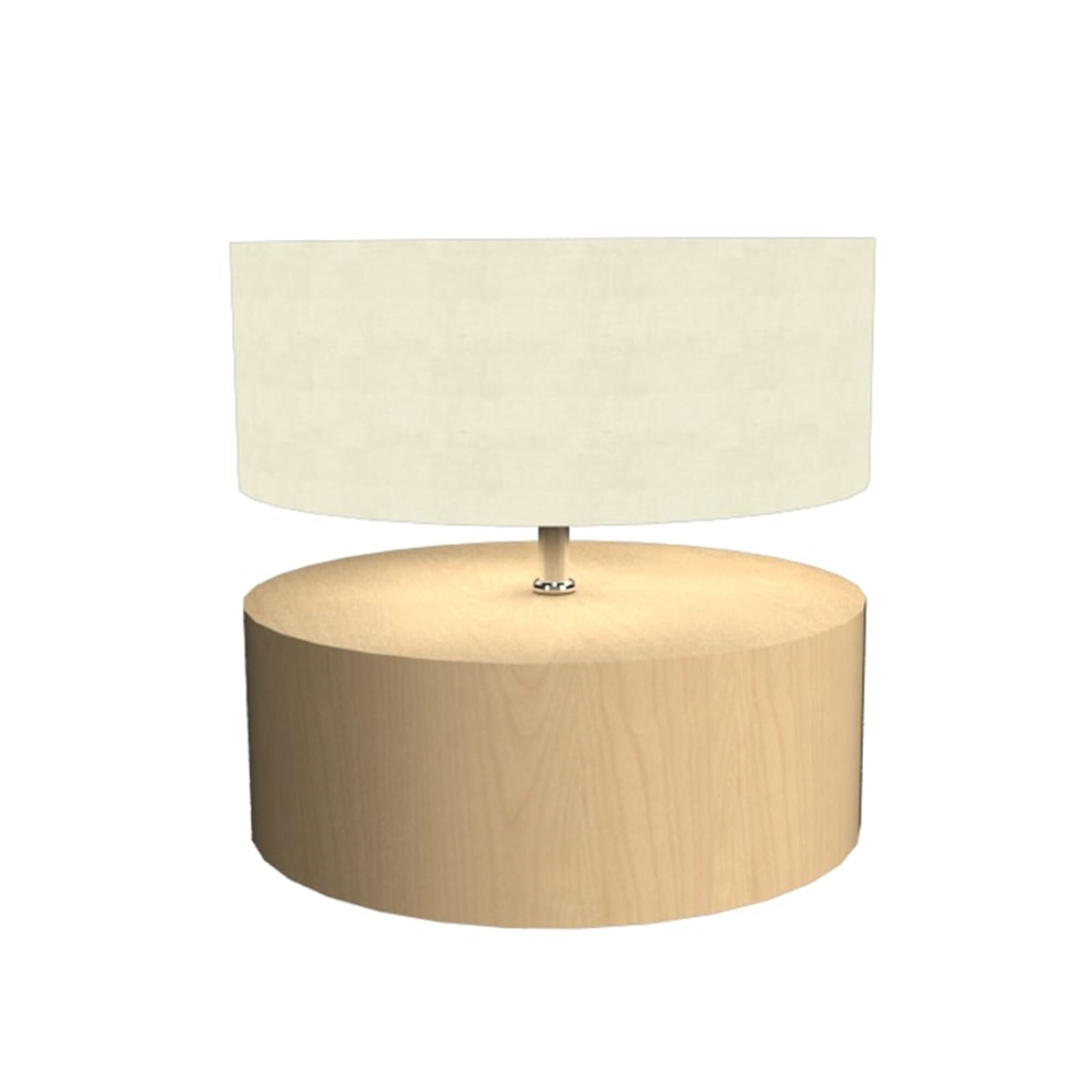 Shown in Maple finish and Raw Cotton shade