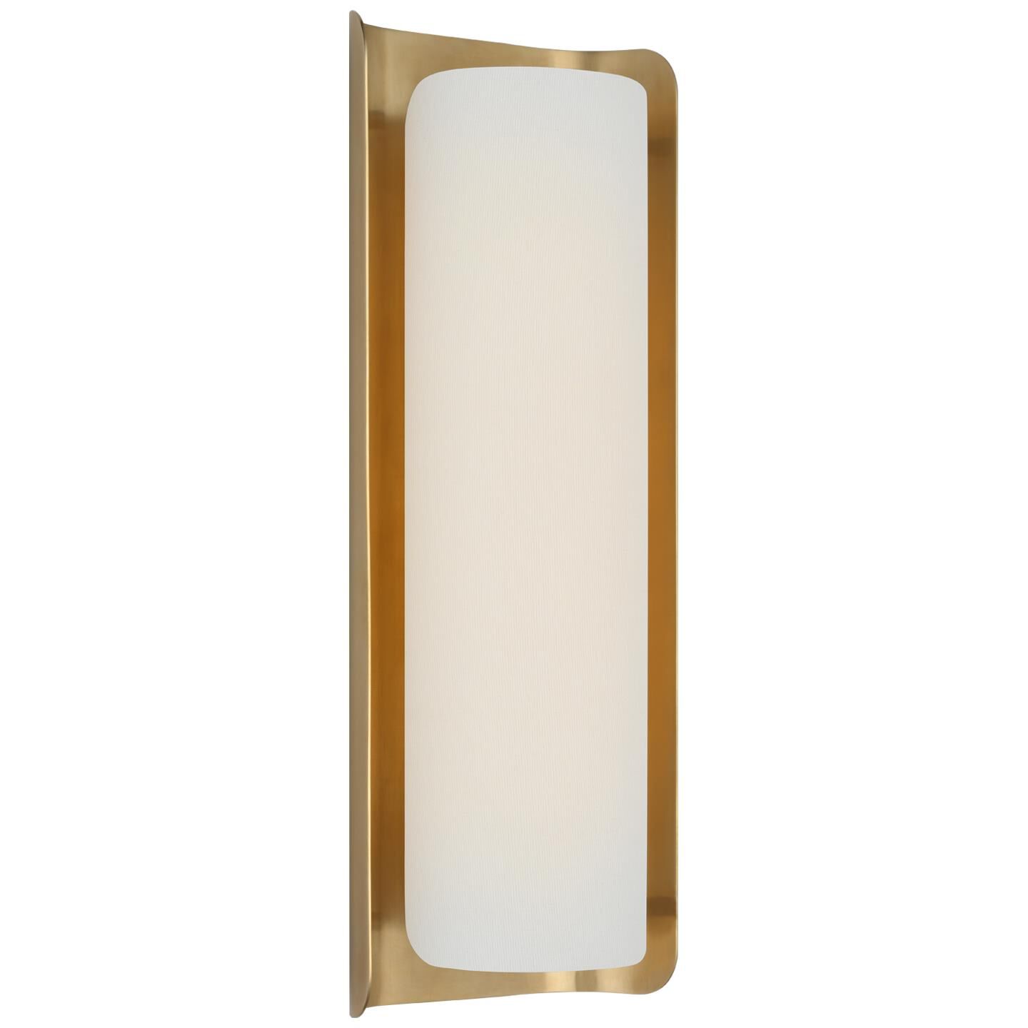 Shown in Hand-Rubbed Antique Brass and Linen finish