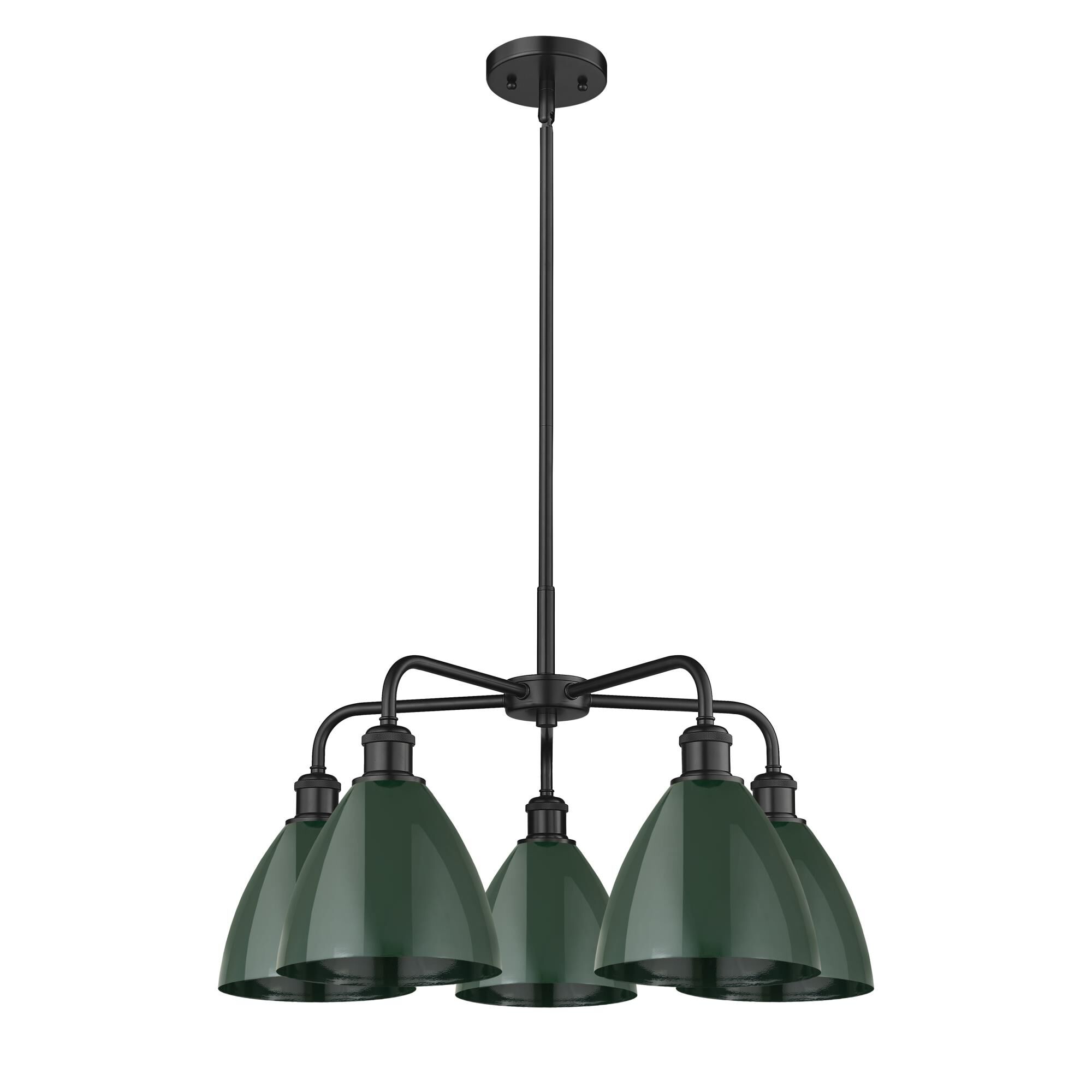 Shown in Matte Black finish and Green shade