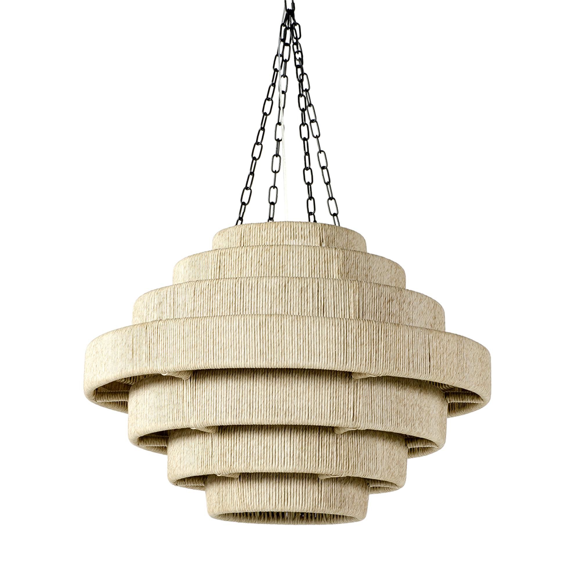 Everly 31 Inch Outdoor Hanging Lantern by Palecek