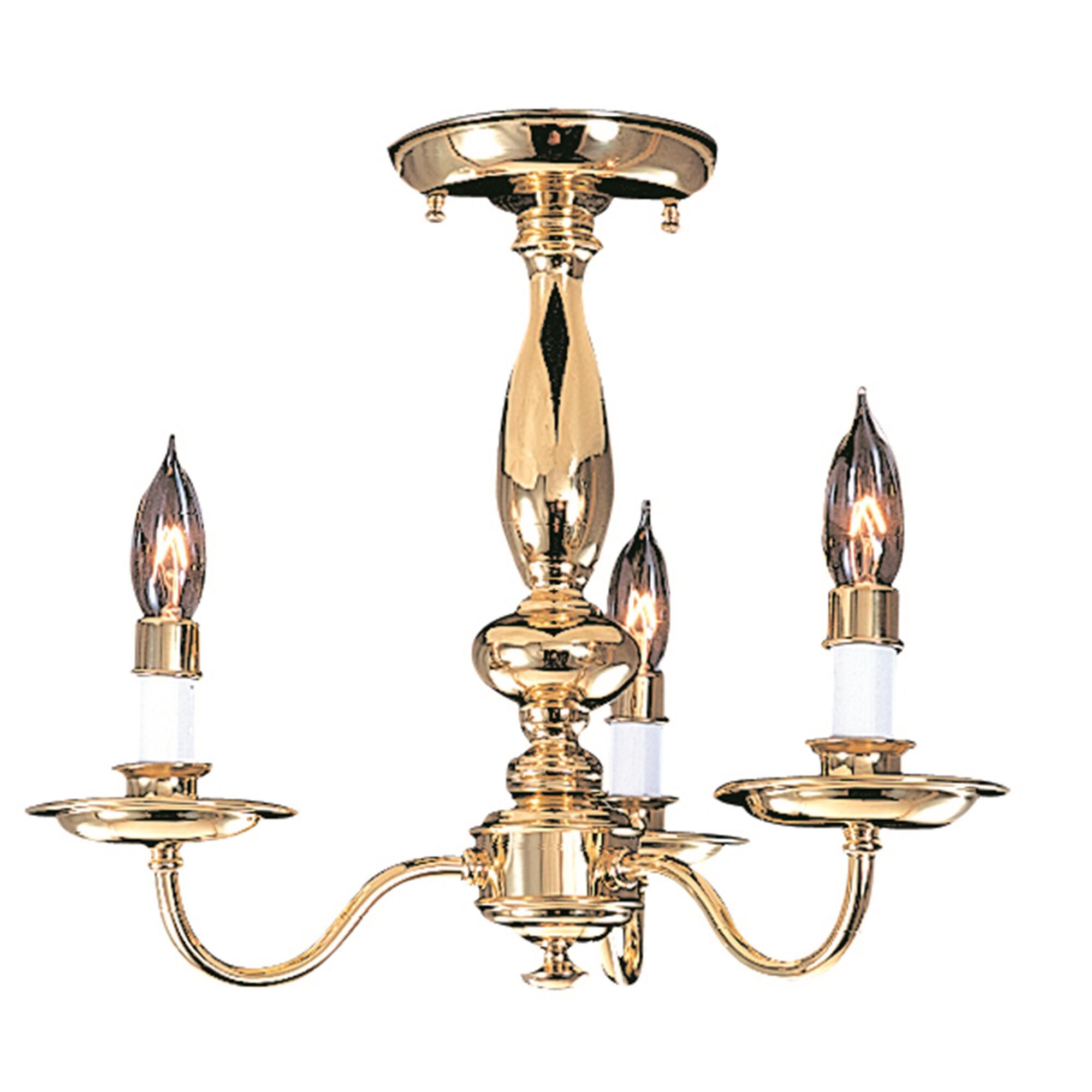 Jamestown 15 Inch 3 Light Semi Flush Mount by Framburg