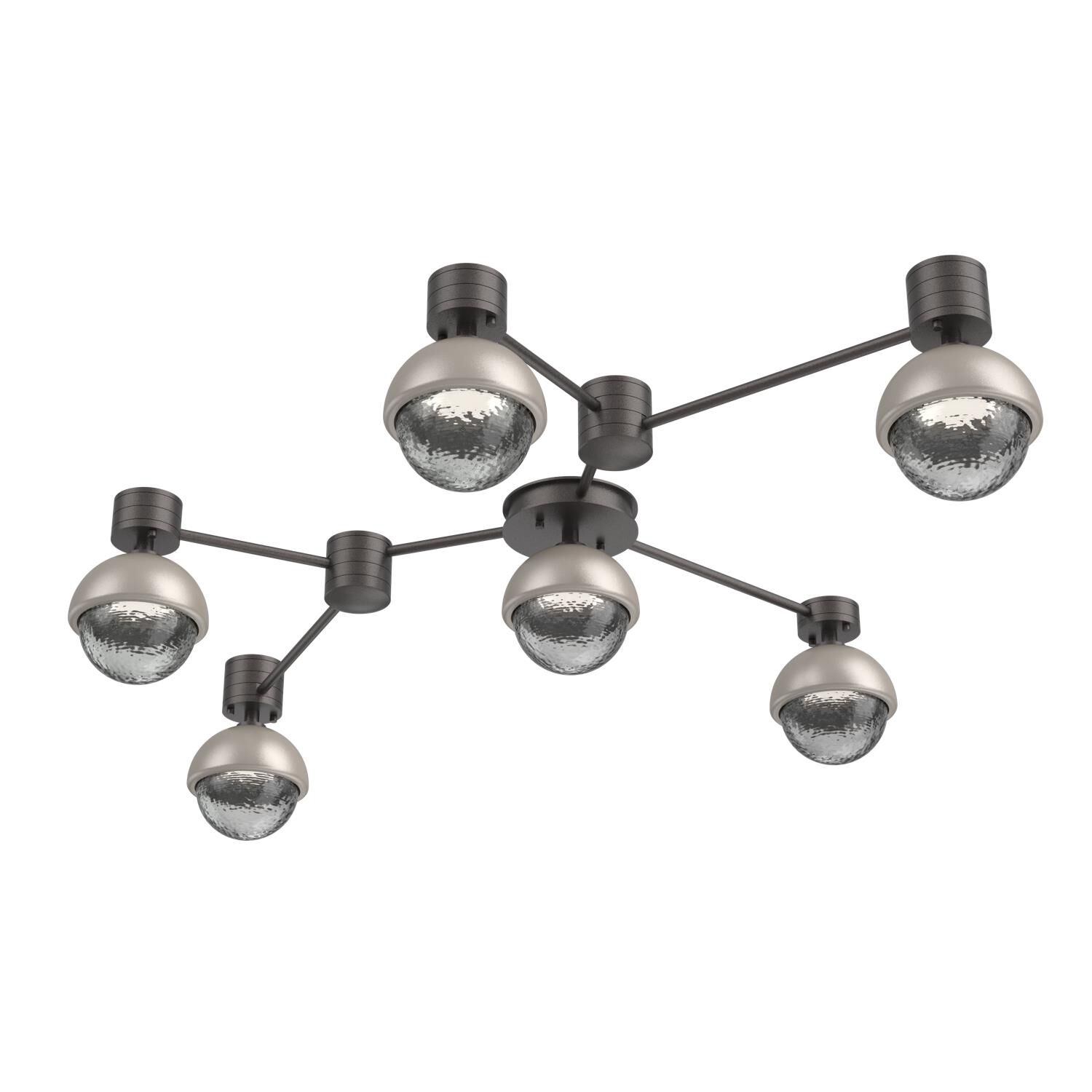 Shown in Graphite finish and Smoke glass and Beige Silver accent