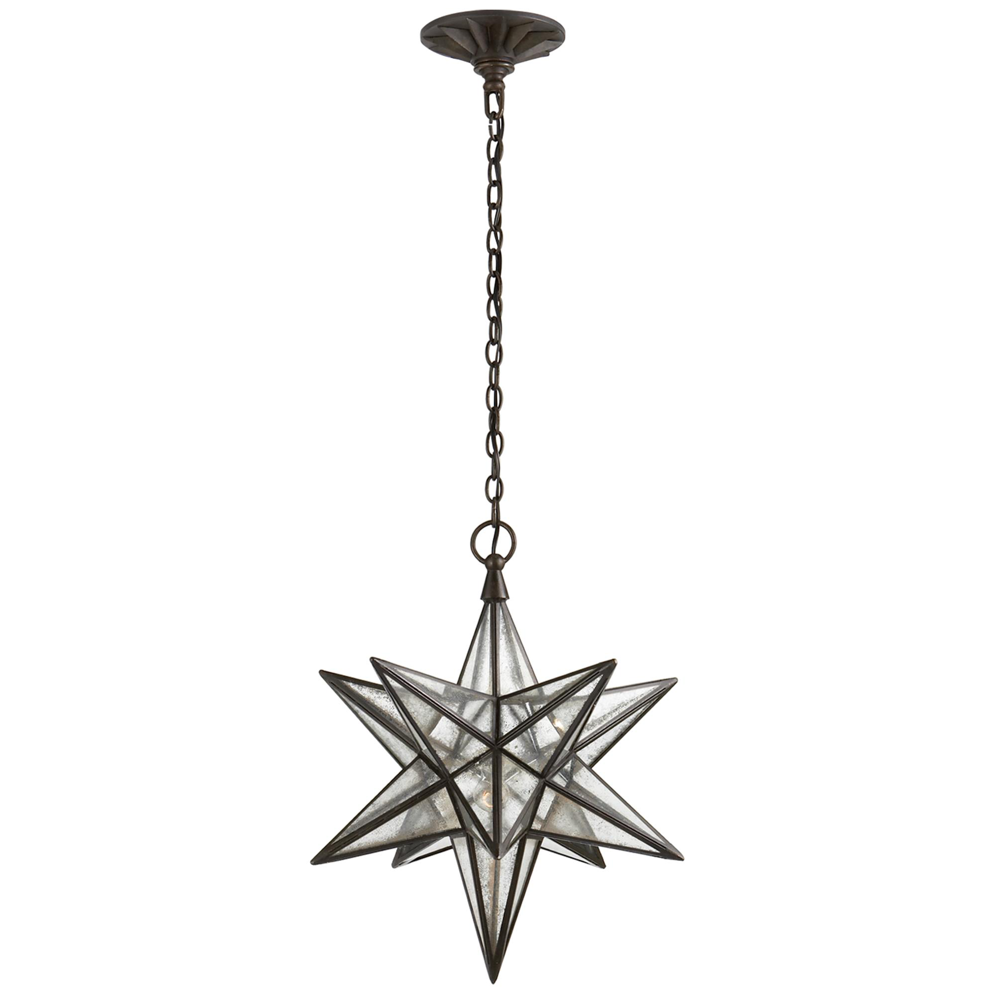 Shown in Aged Iron finish and Antique Mirror glass