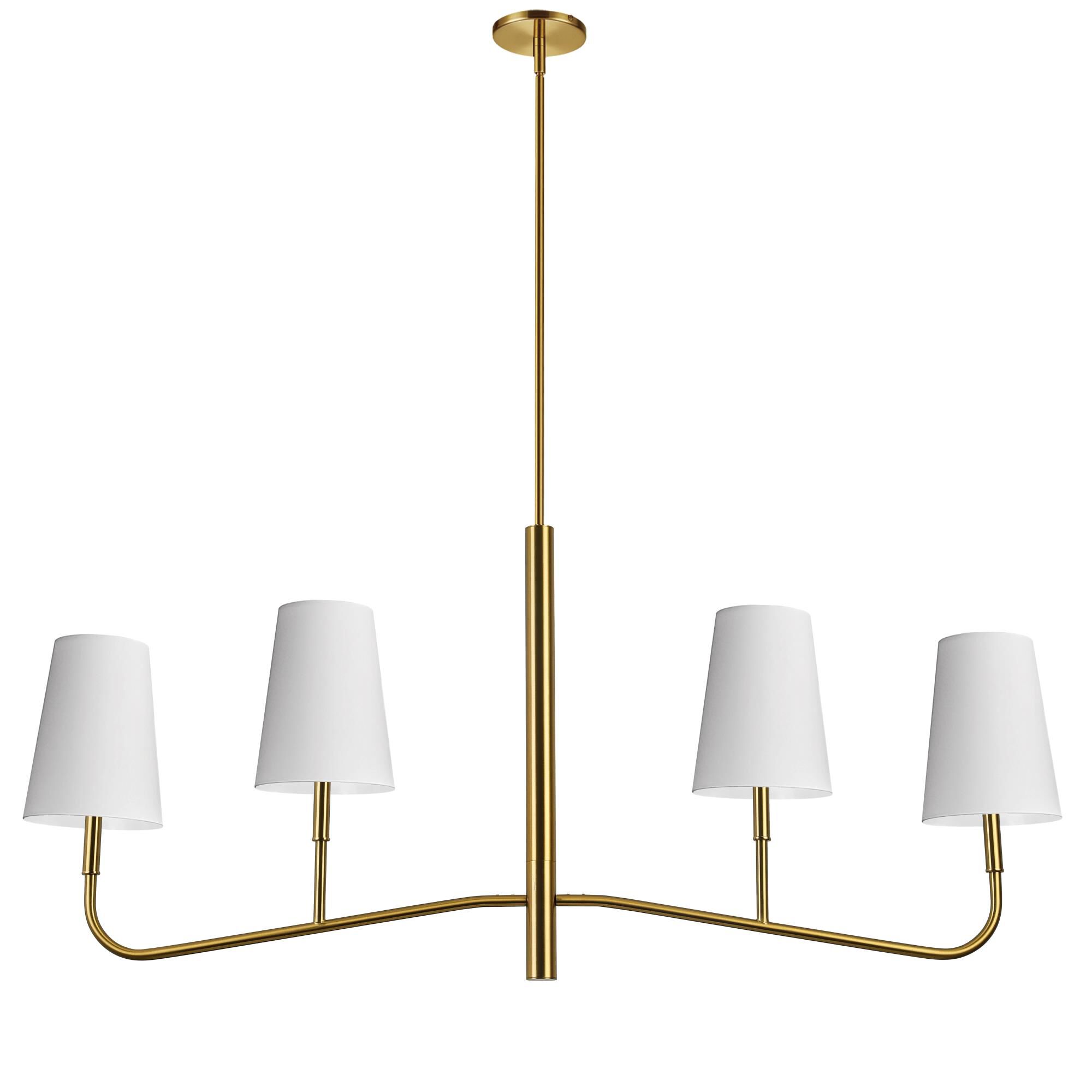 Eleanor 53 Inch 4 Light Chandelier by Dainolite