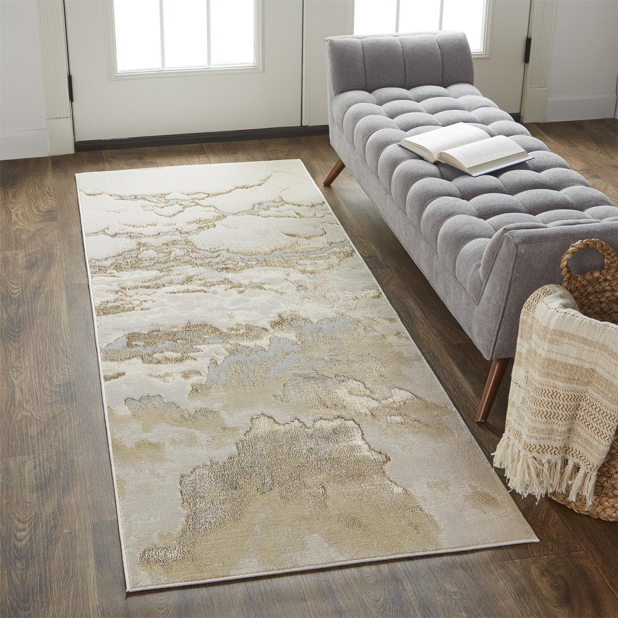 Aura Machine Woven Area Rug,
