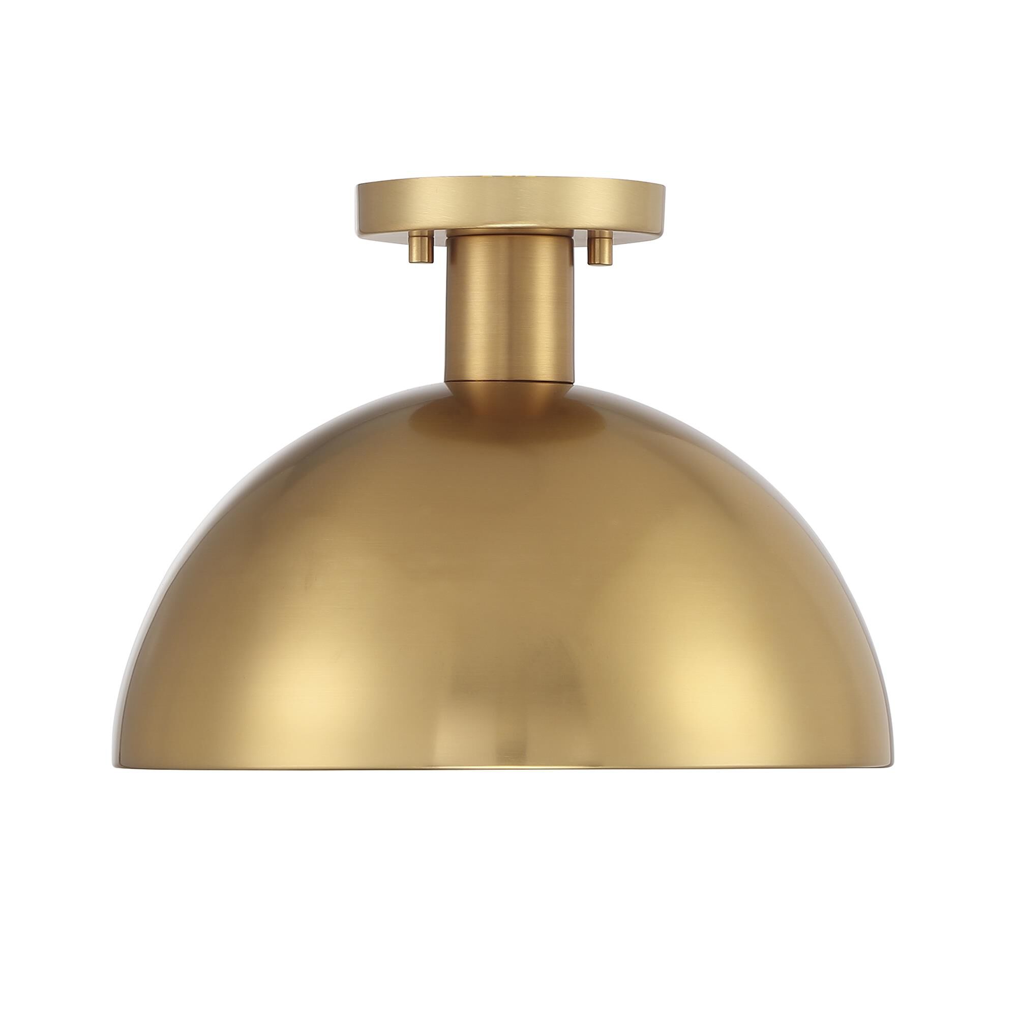 Shown in Natural Brass finish and Metal shade