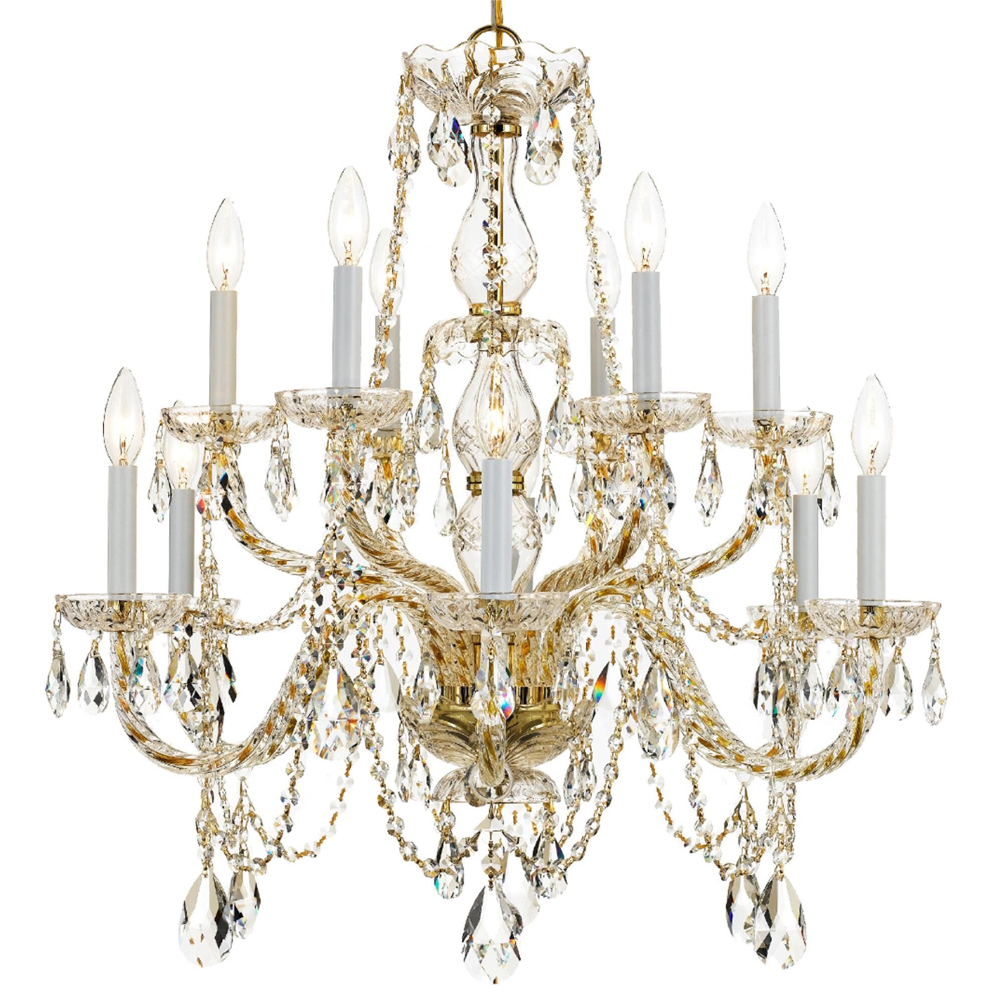 Traditional Crystal 31 Inch Chandelier,