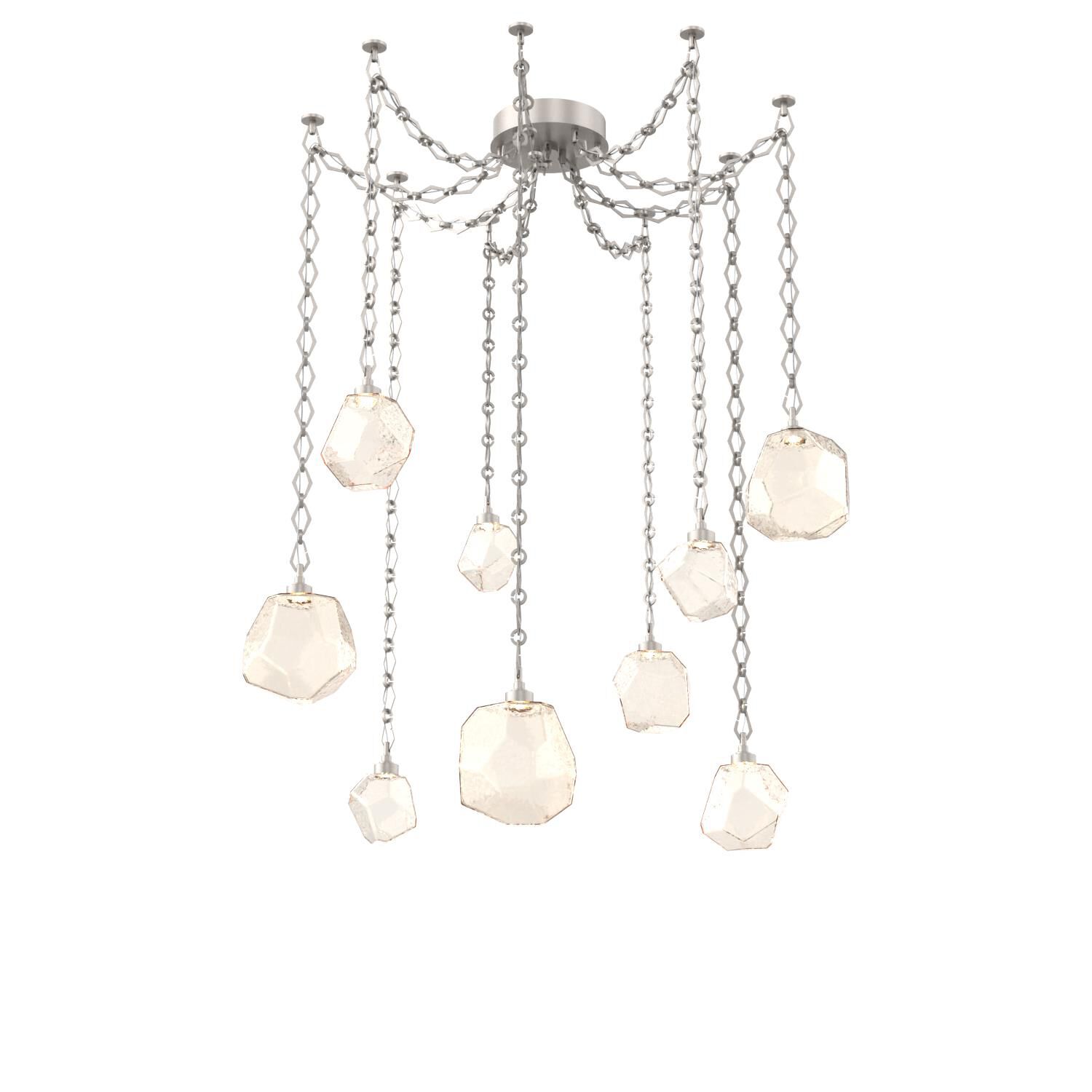 Levi Wilson Gem 17 Inch Multi Pendant Light by Hammerton Studio