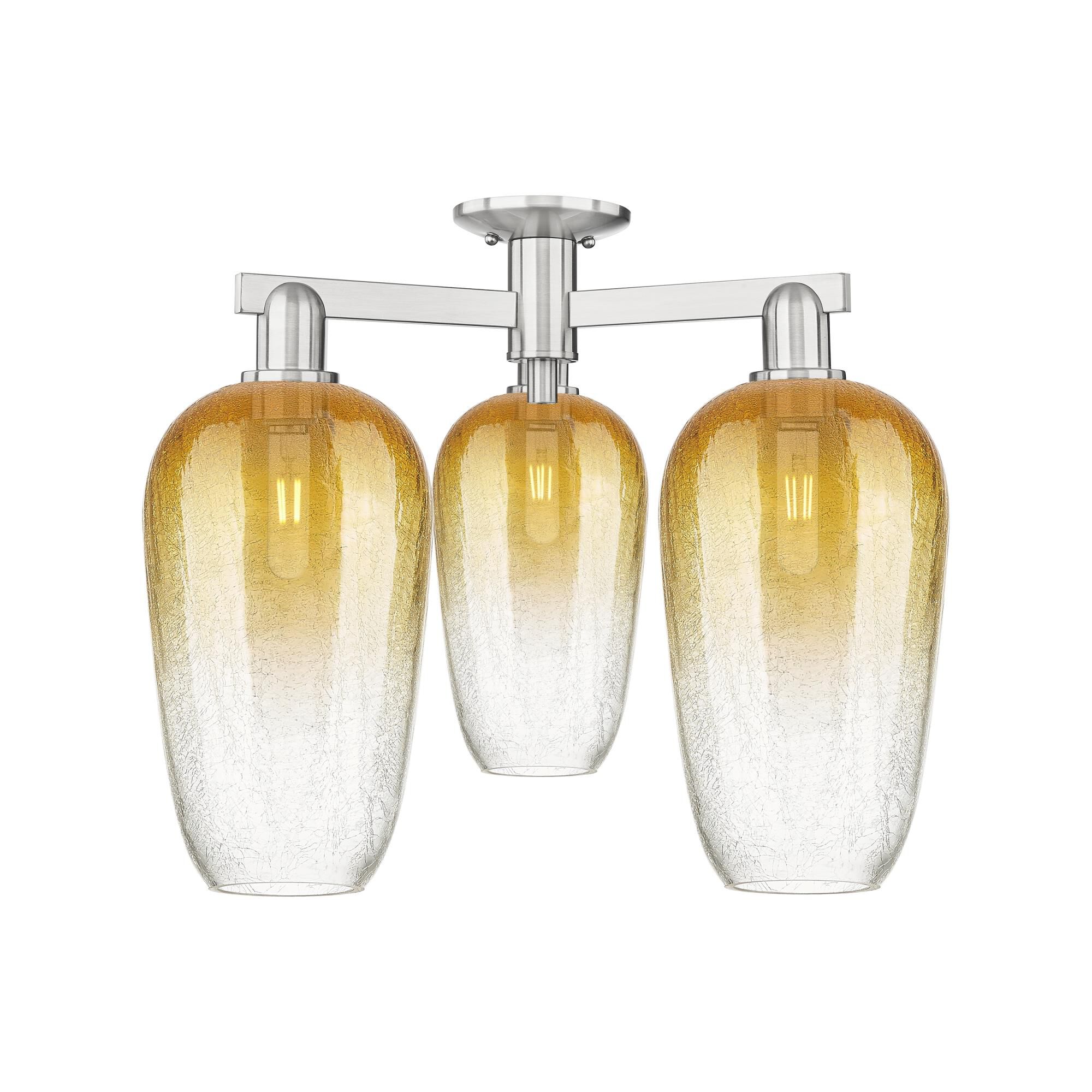 Bruno Marashlian Brookhaven Flute 25 Inch Semi Flush Mount by Innovations Lighting