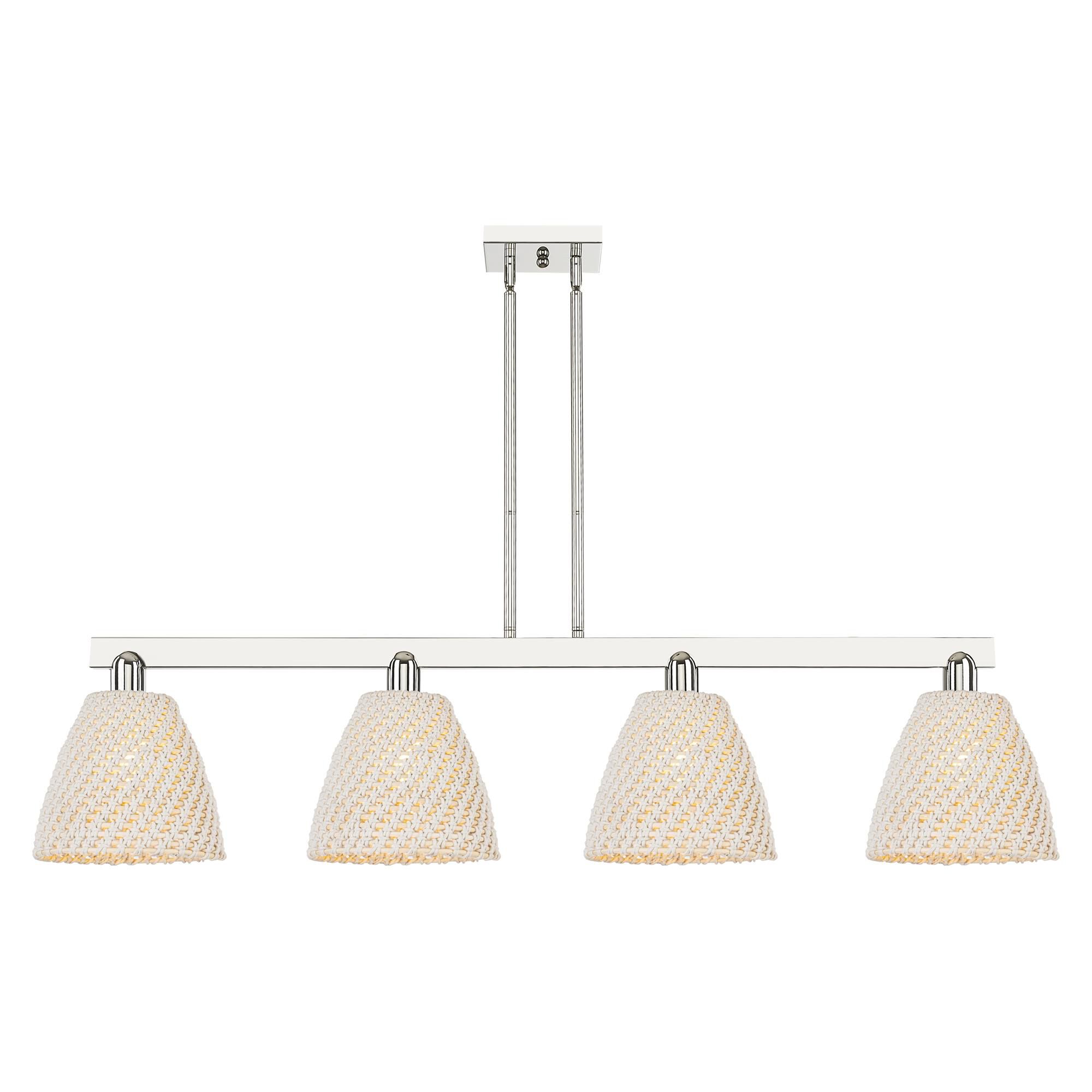 Shown in Polished Nickel finish and Natural shade