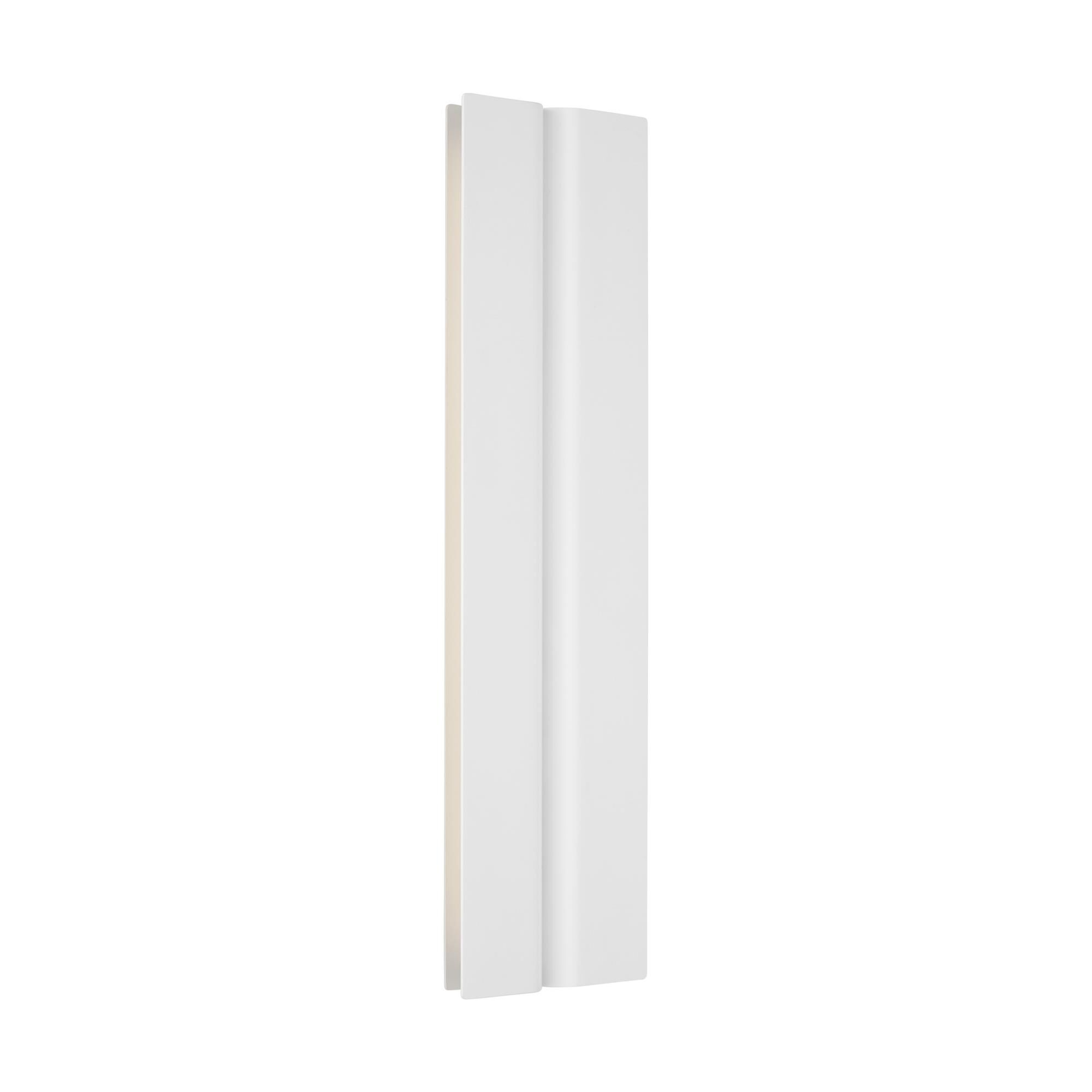 Shown in Matte White finish and Aluminum shade