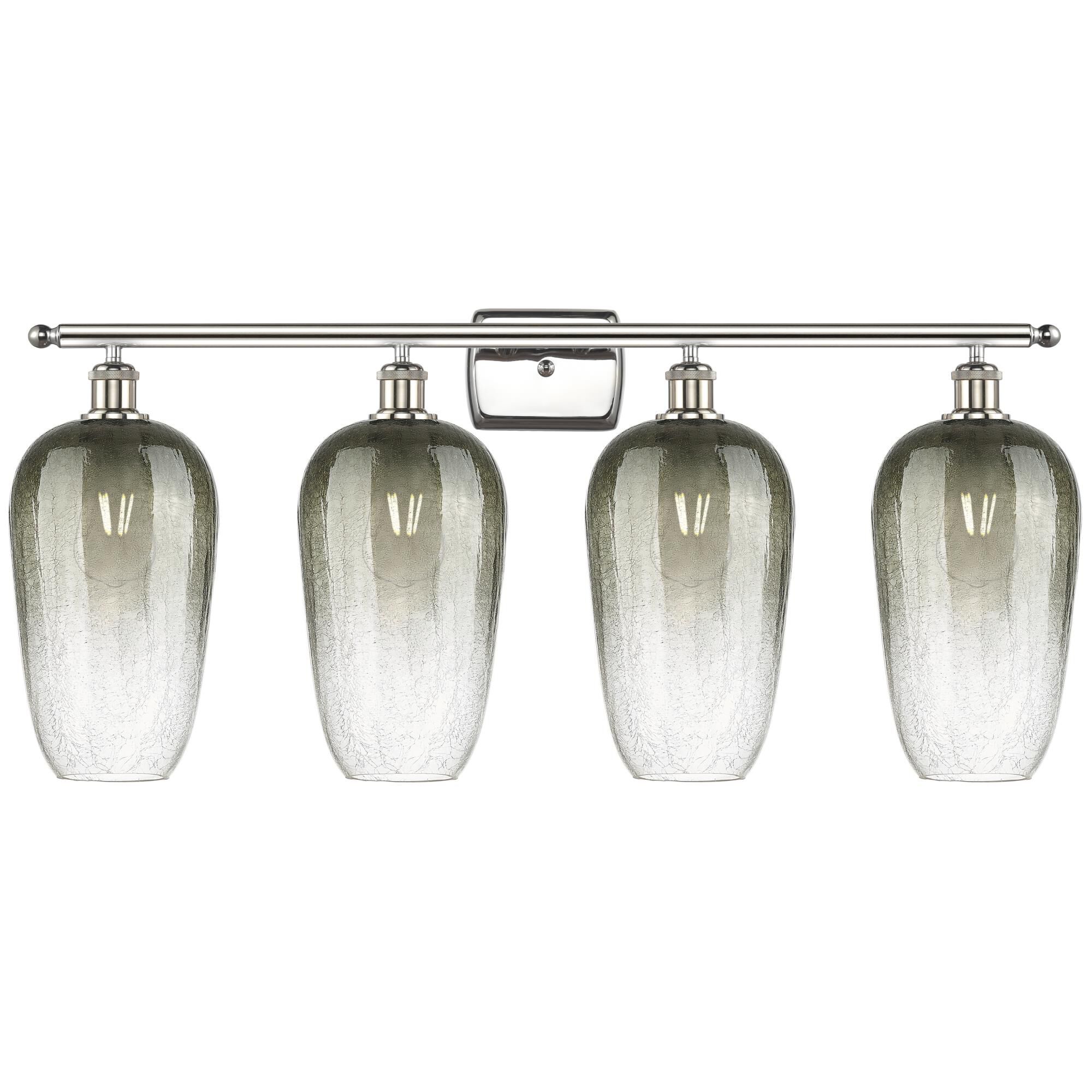 Shown in Polished Nickel finish and Slate glass