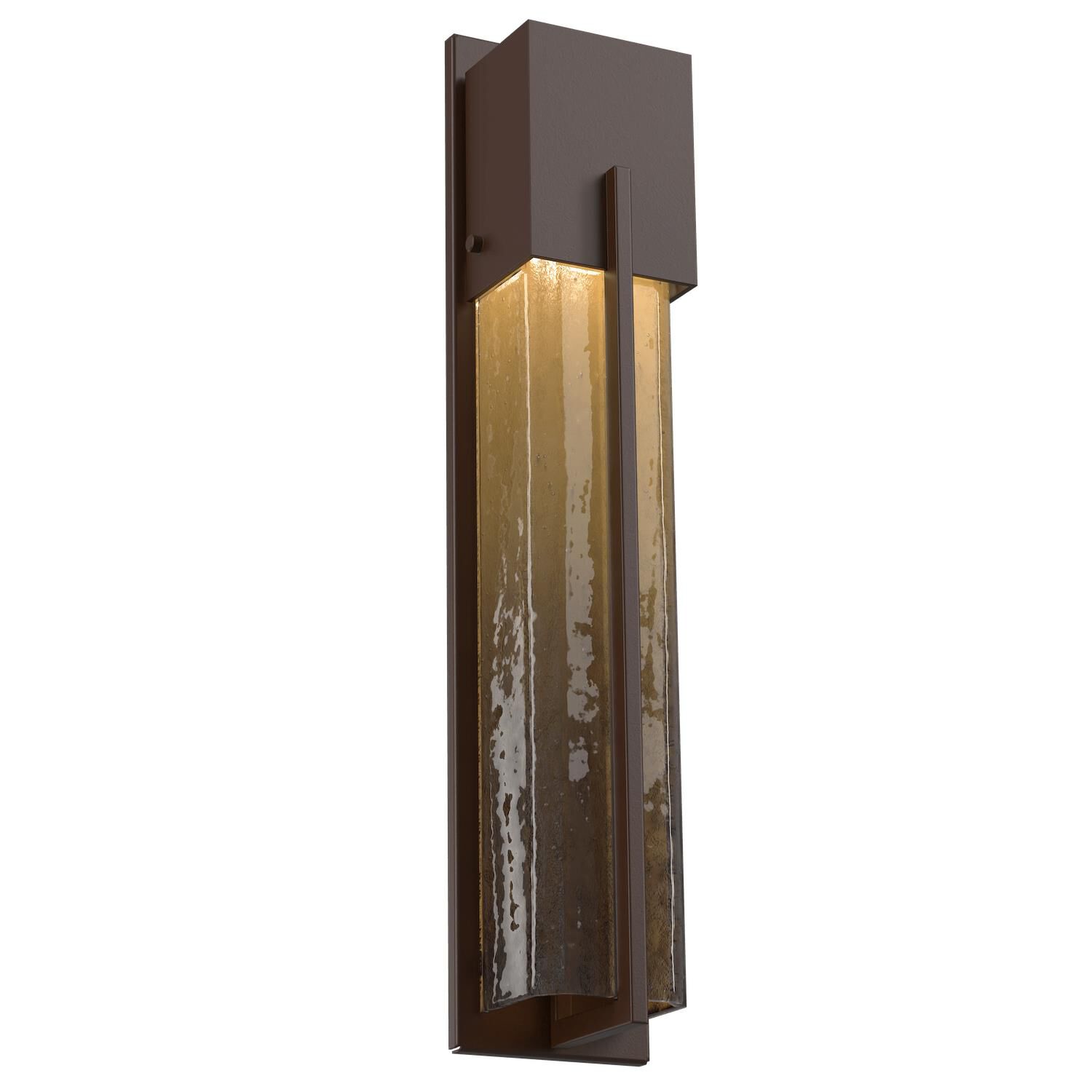 Shown in Statuary Bronze finish and Bronze Granite glass