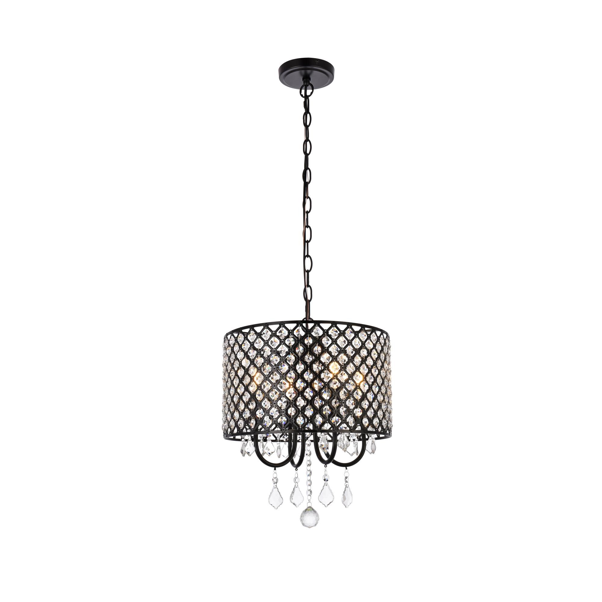 Elise 14 Inch 4 Light Mini Chandelier by Elegant Lighting