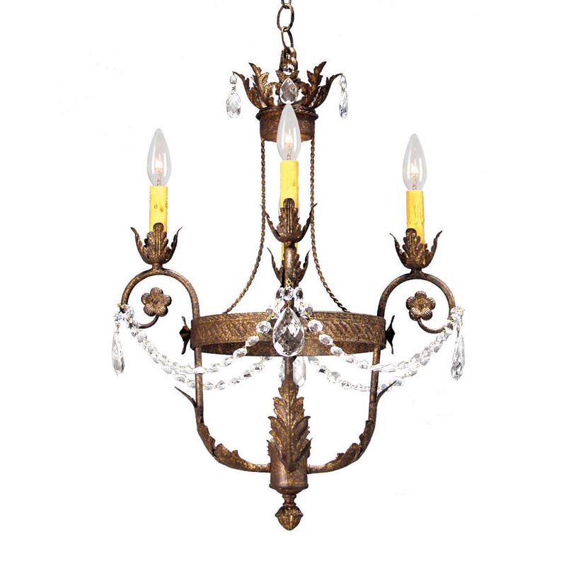 Antonia 18 Inch 3 Light Mini Chandelier by Meyda Lighting