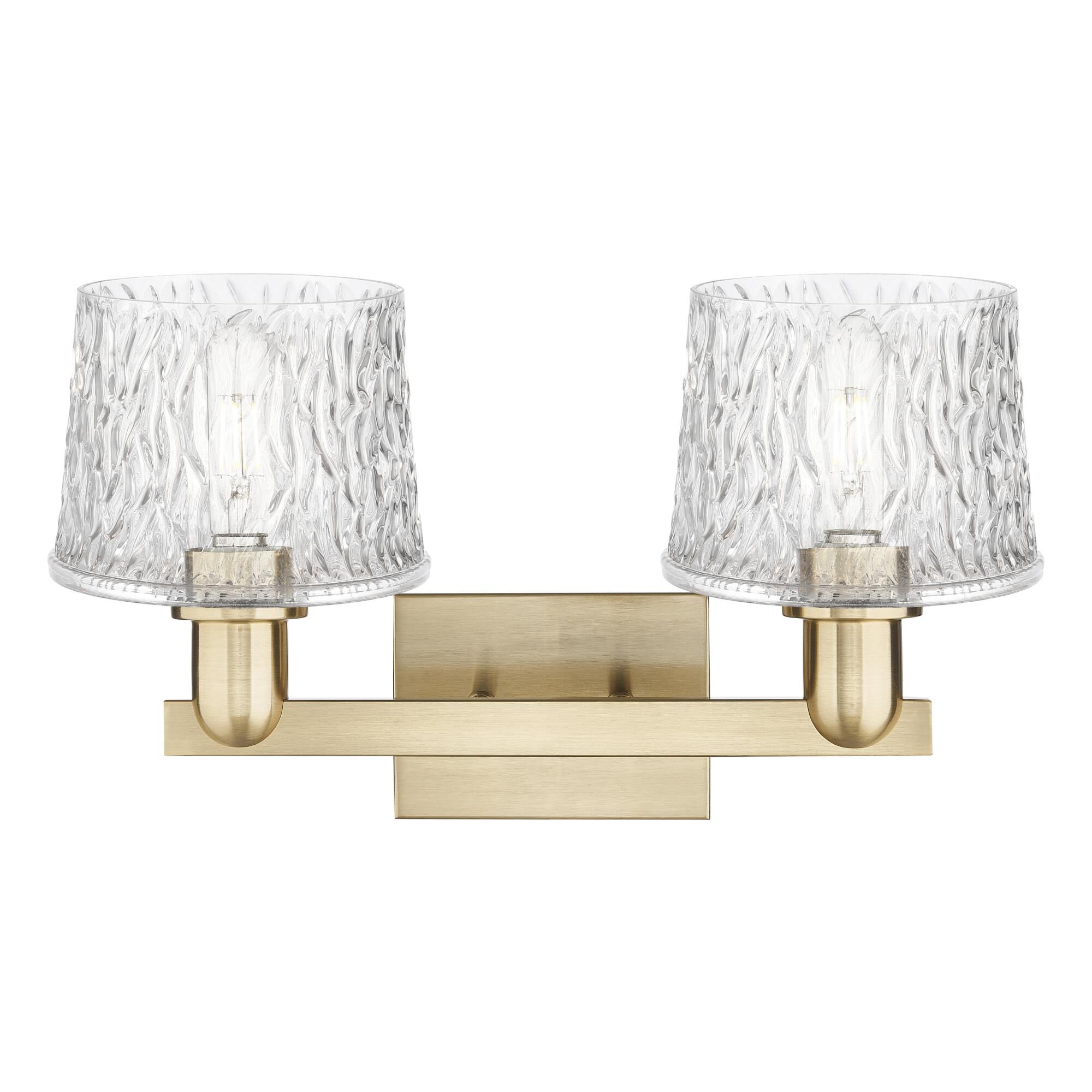 Shown in Champagne Bronze finish and Clear glass