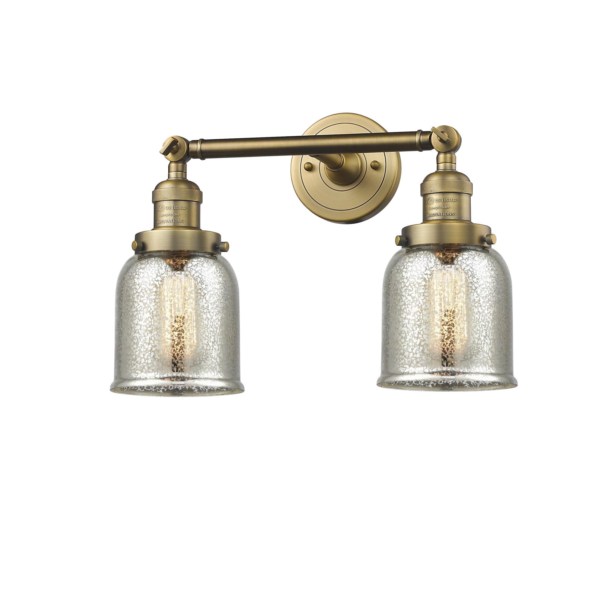 Bruno Marashlian Small Bell 16 Inch 2 Light Bath Vanity Light by Innovations Lighting